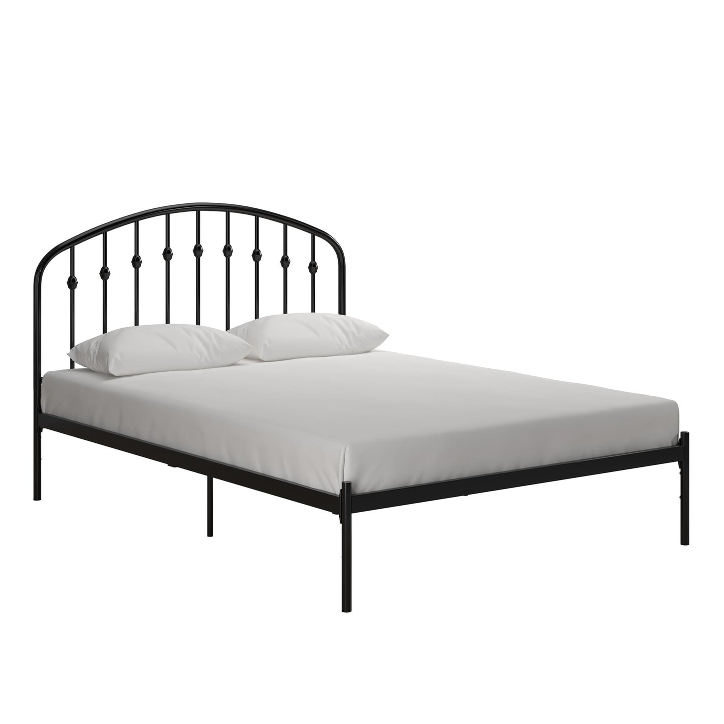 DHP Narla Metal Platform Bed Frame, Full, Black - Black - Full