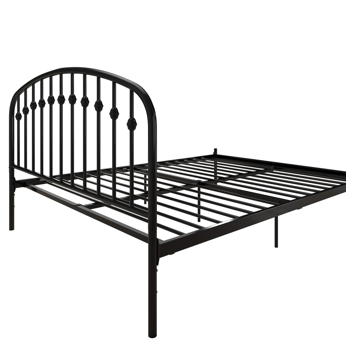 DHP Narla Metal Platform Bed Frame, Queen, Black - Black - Queen