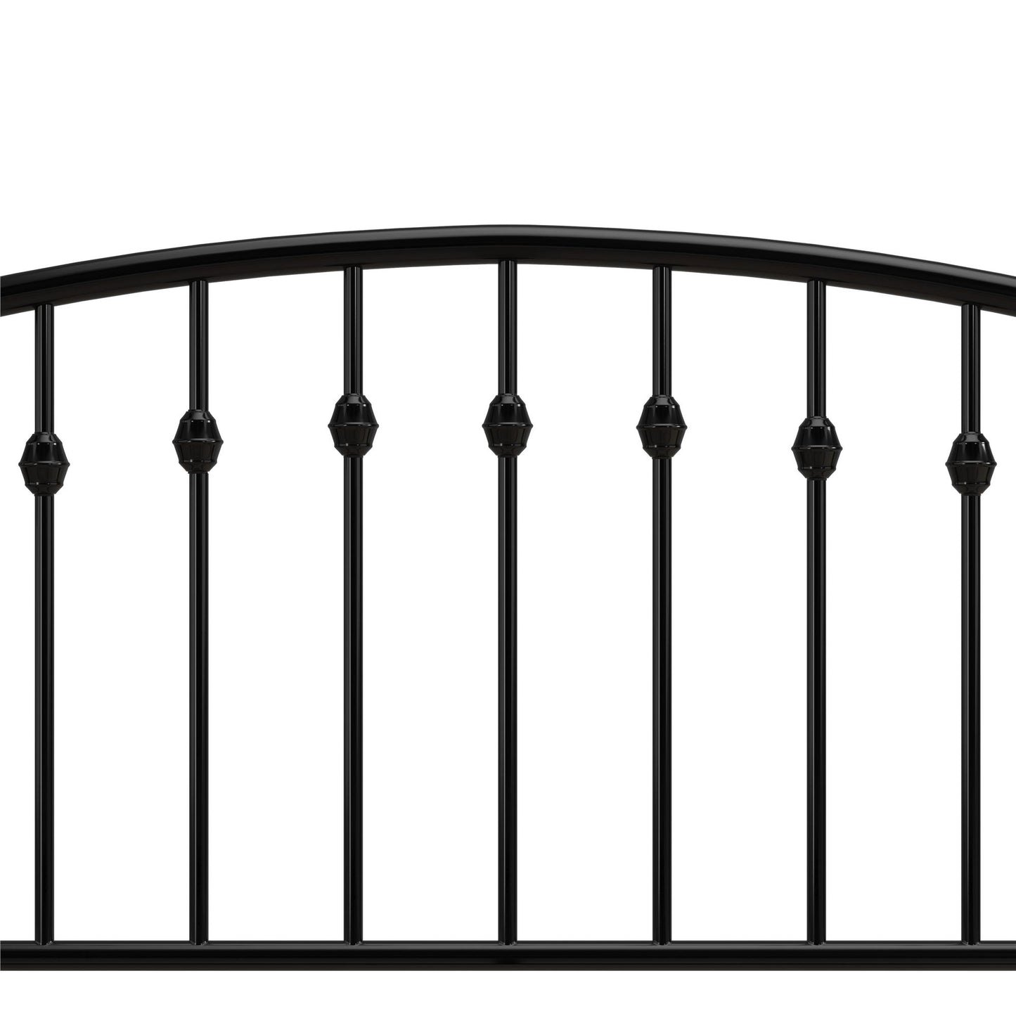 DHP Narla Metal Platform Bed Frame, Queen, Black - Black - Queen
