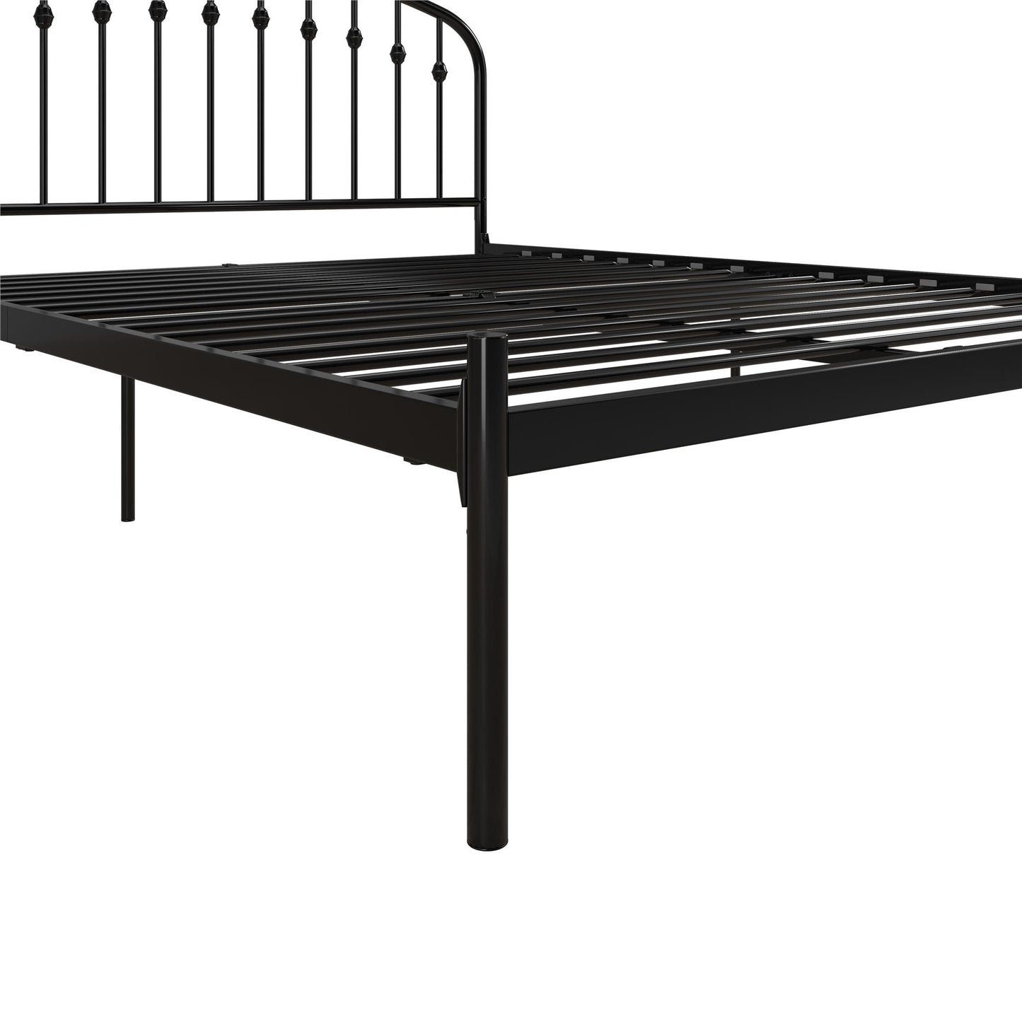 DHP Narla Metal Platform Bed Frame, Queen, Black - Black - Queen