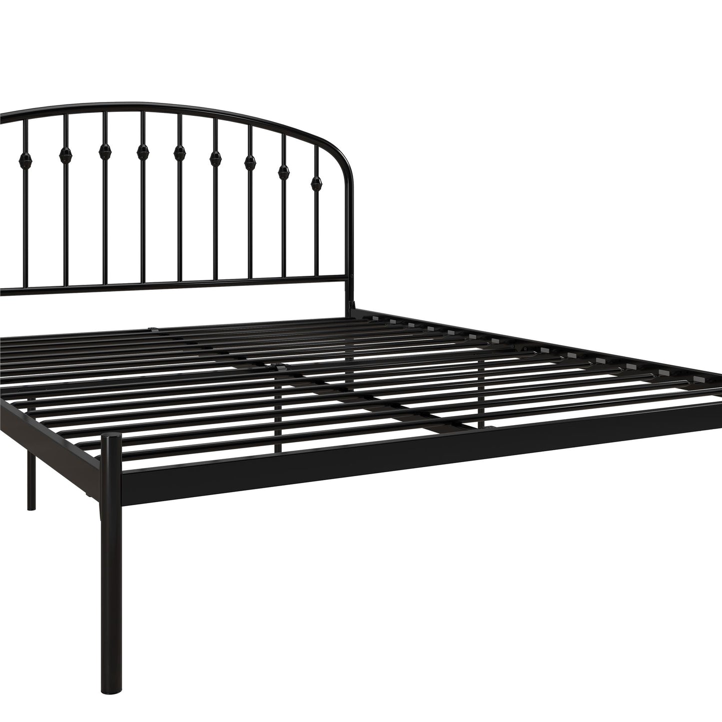 DHP Narla Metal Platform Bed Frame, Queen, Black - Black - Queen