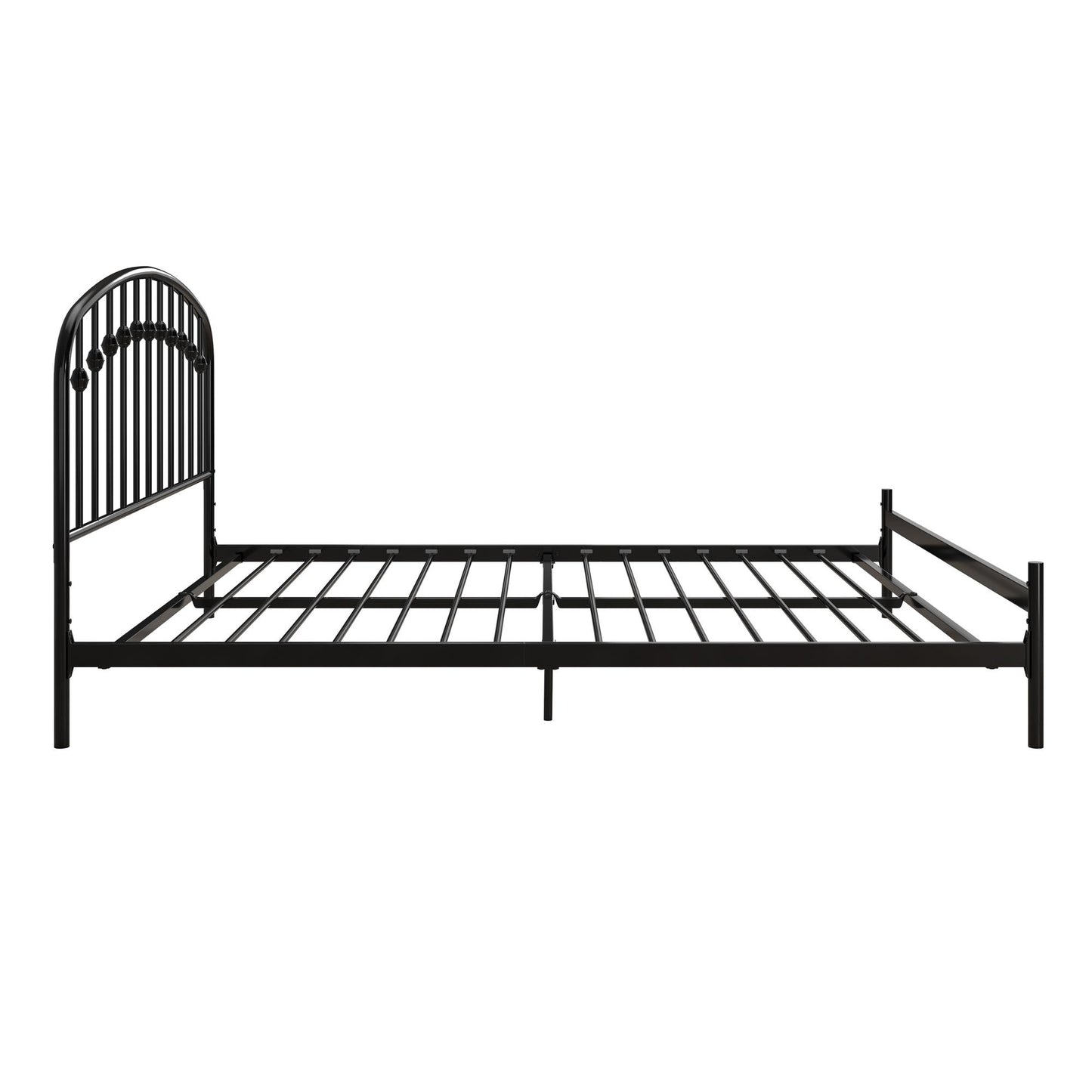 DHP Narla Metal Platform Bed Frame, Queen, Black - Black - Queen