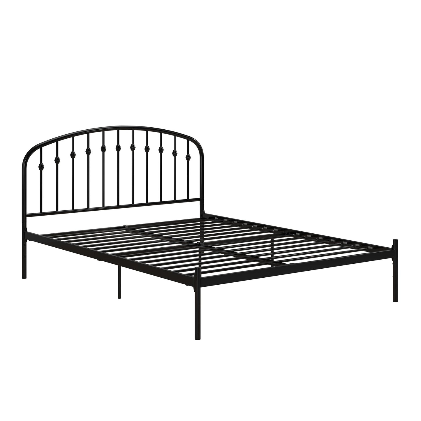 DHP Narla Metal Platform Bed Frame, Queen, Black - Black - Queen