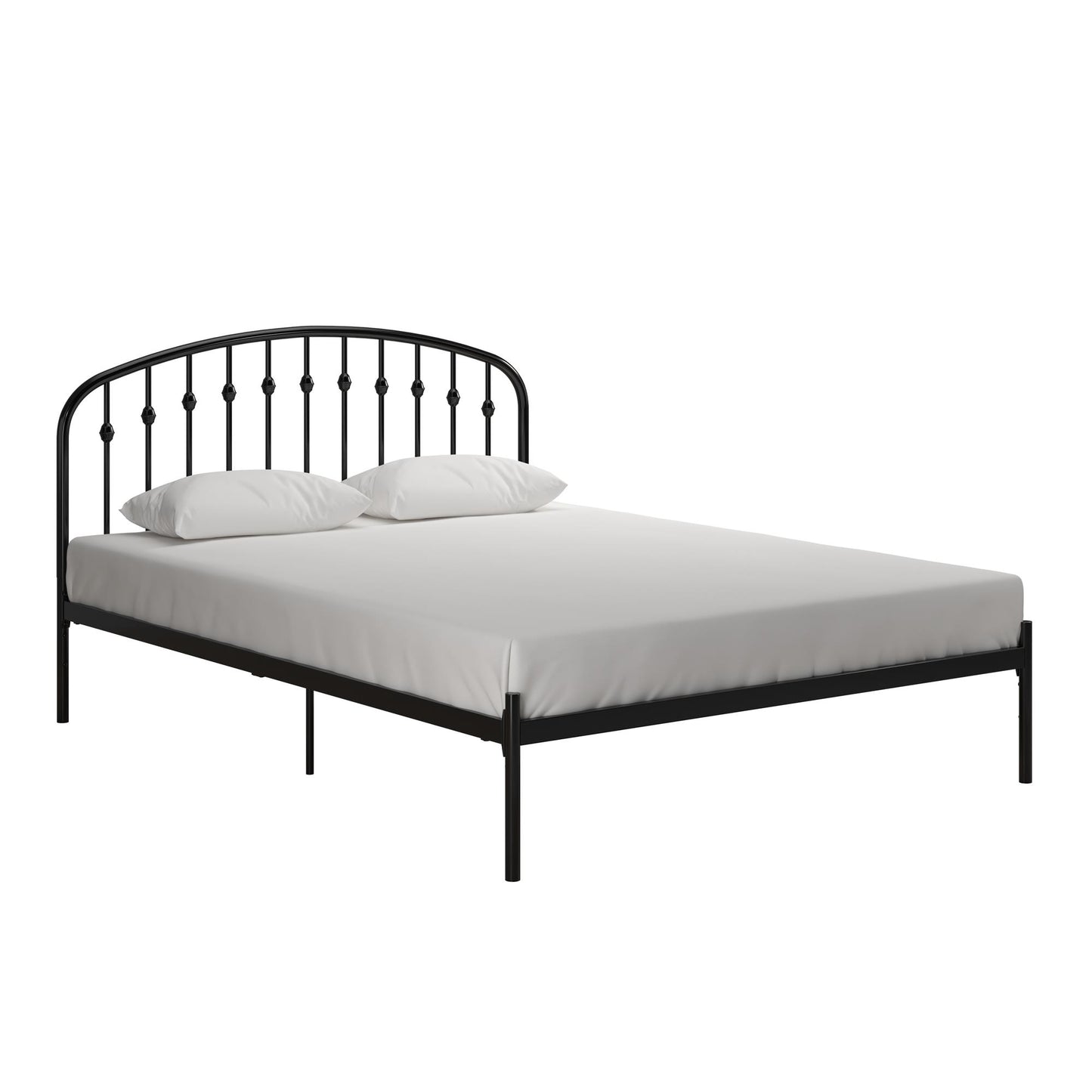 DHP Narla Metal Platform Bed Frame, Queen, Black - Black - Queen
