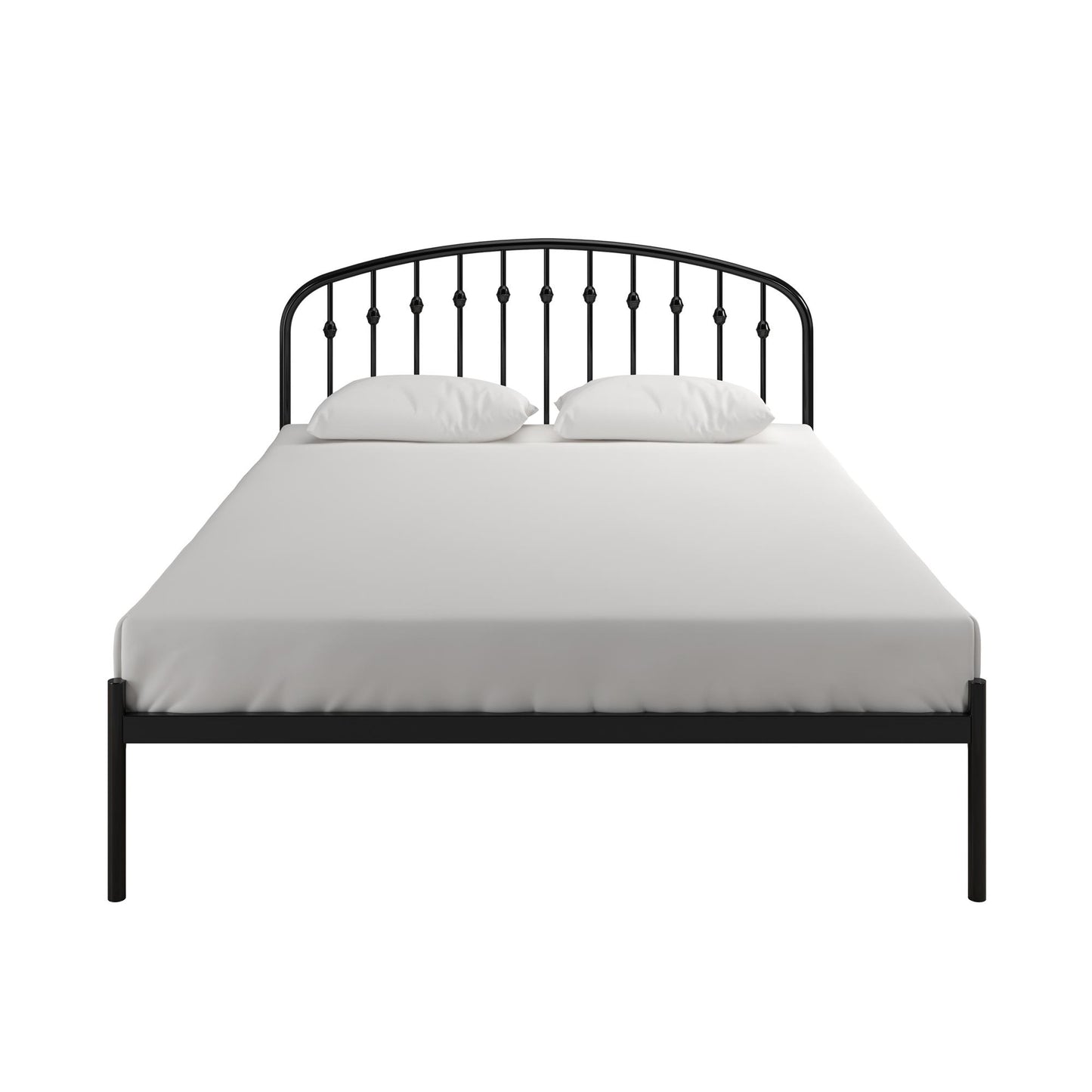 DHP Narla Metal Platform Bed Frame, Queen, Black - Black - Queen