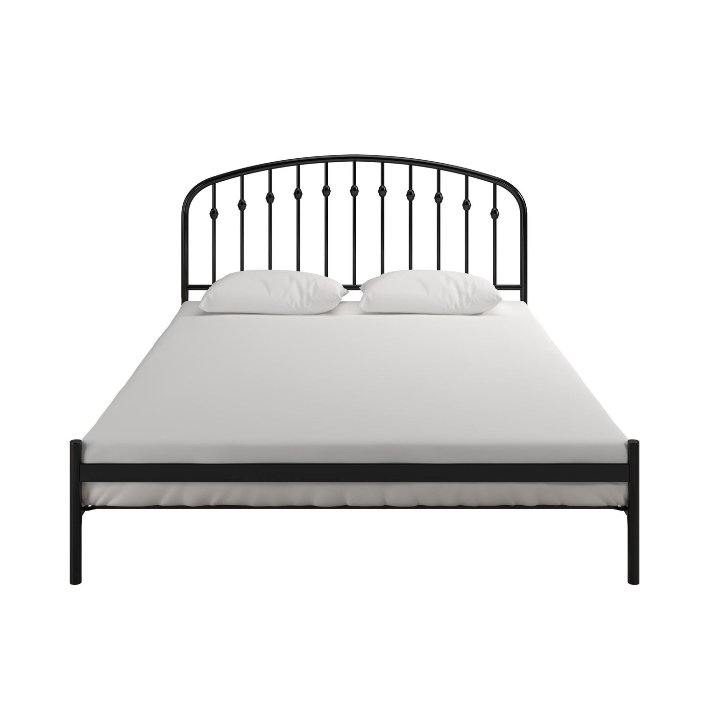 DHP Narla Metal Platform Bed Frame, Queen, Black - Black - Queen