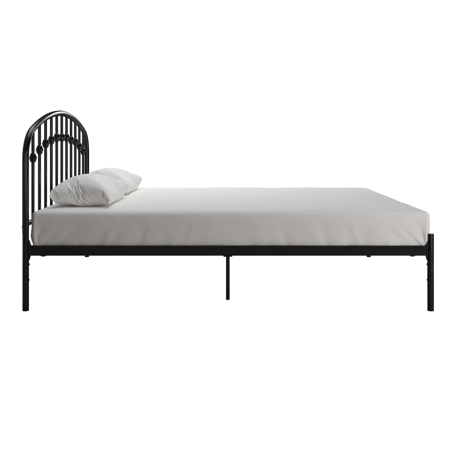 DHP Narla Metal Platform Bed Frame, Queen, Black - Black - Queen