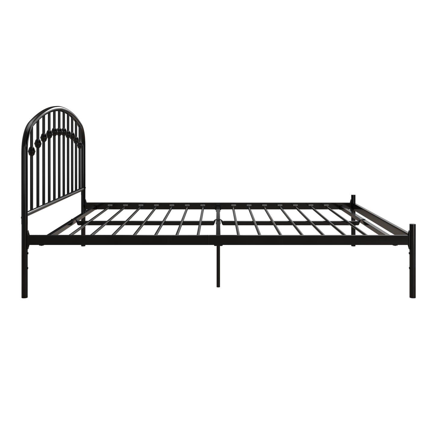 DHP Narla Metal Platform Bed Frame, Queen, Black - Black - Queen
