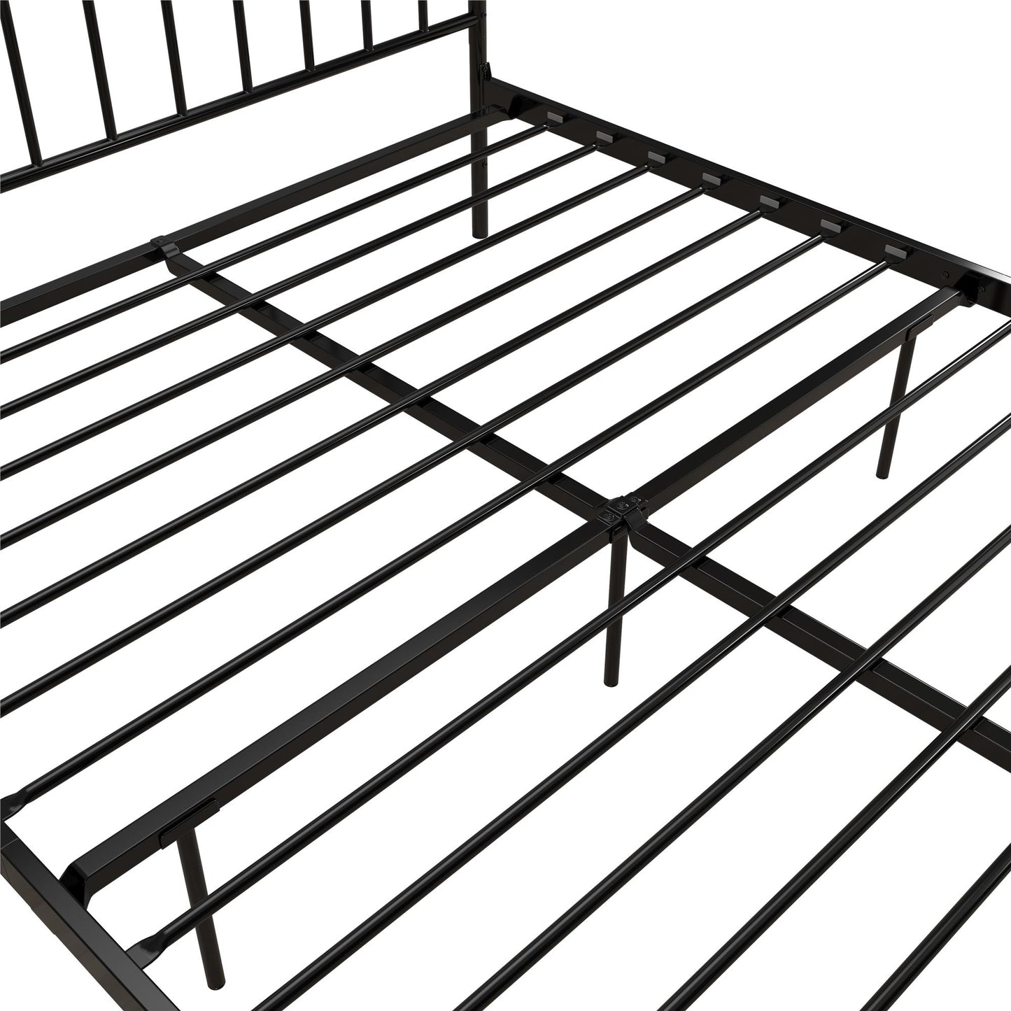 DHP Narla Metal Platform Bed Frame, Queen, Black - Black - Queen