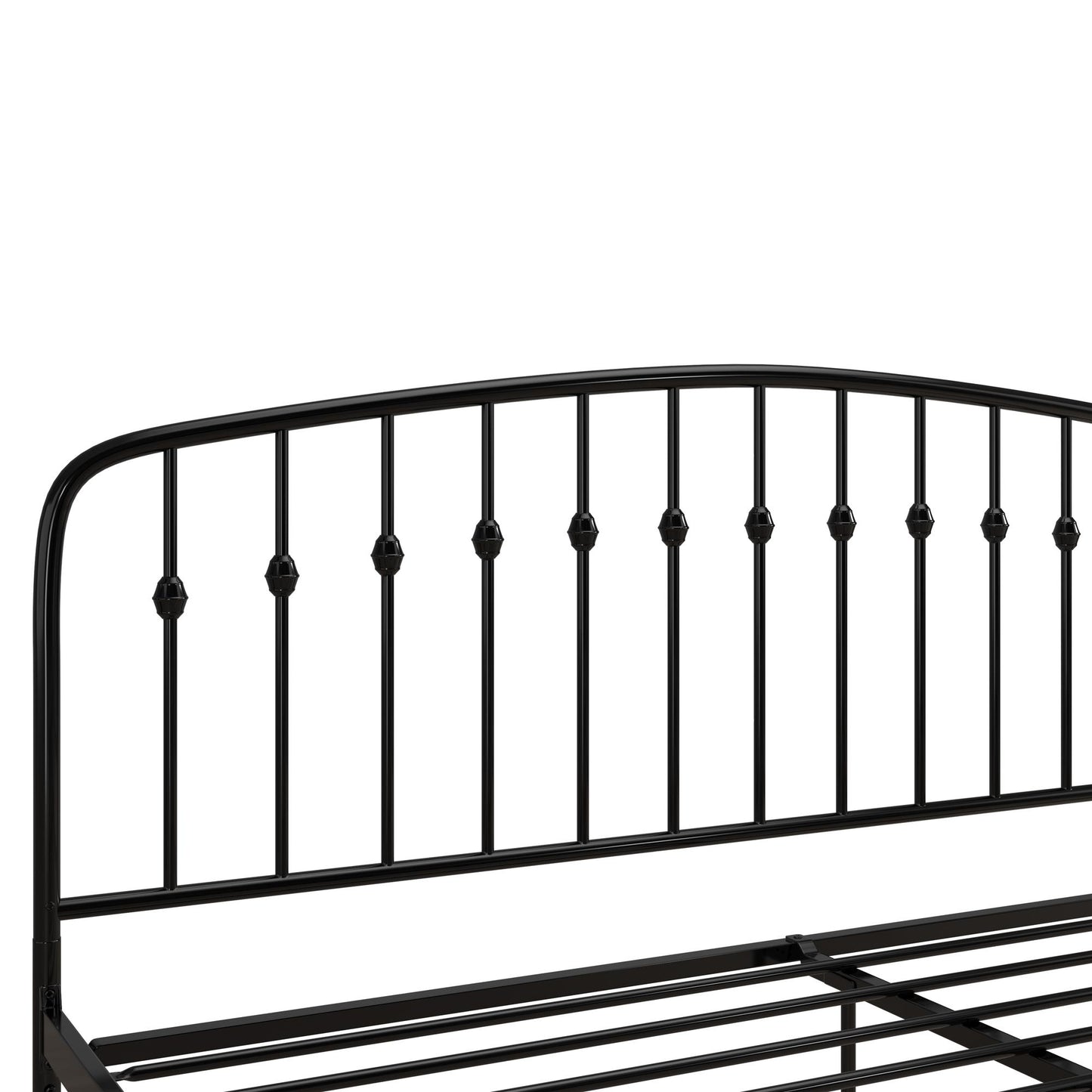 DHP Narla Metal Platform Bed Frame, King, Black - Black - King