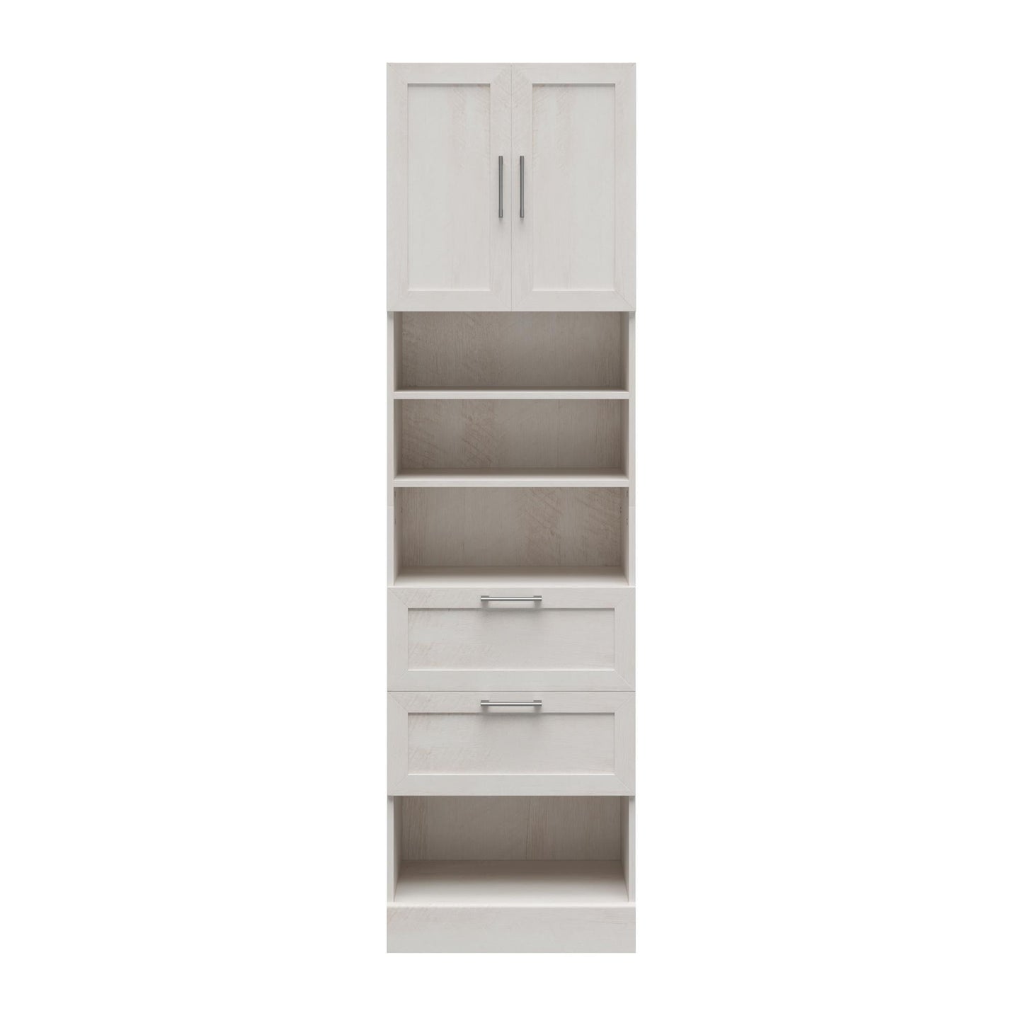 Elba 2 Door 2 Drawer Modular Closest Unit - Ivory Oak