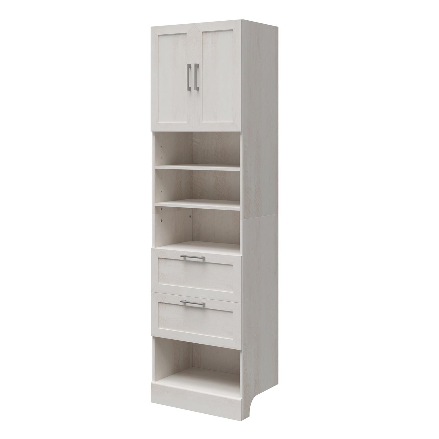 Elba 2 Door 2 Drawer Modular Closest Unit - Ivory Oak