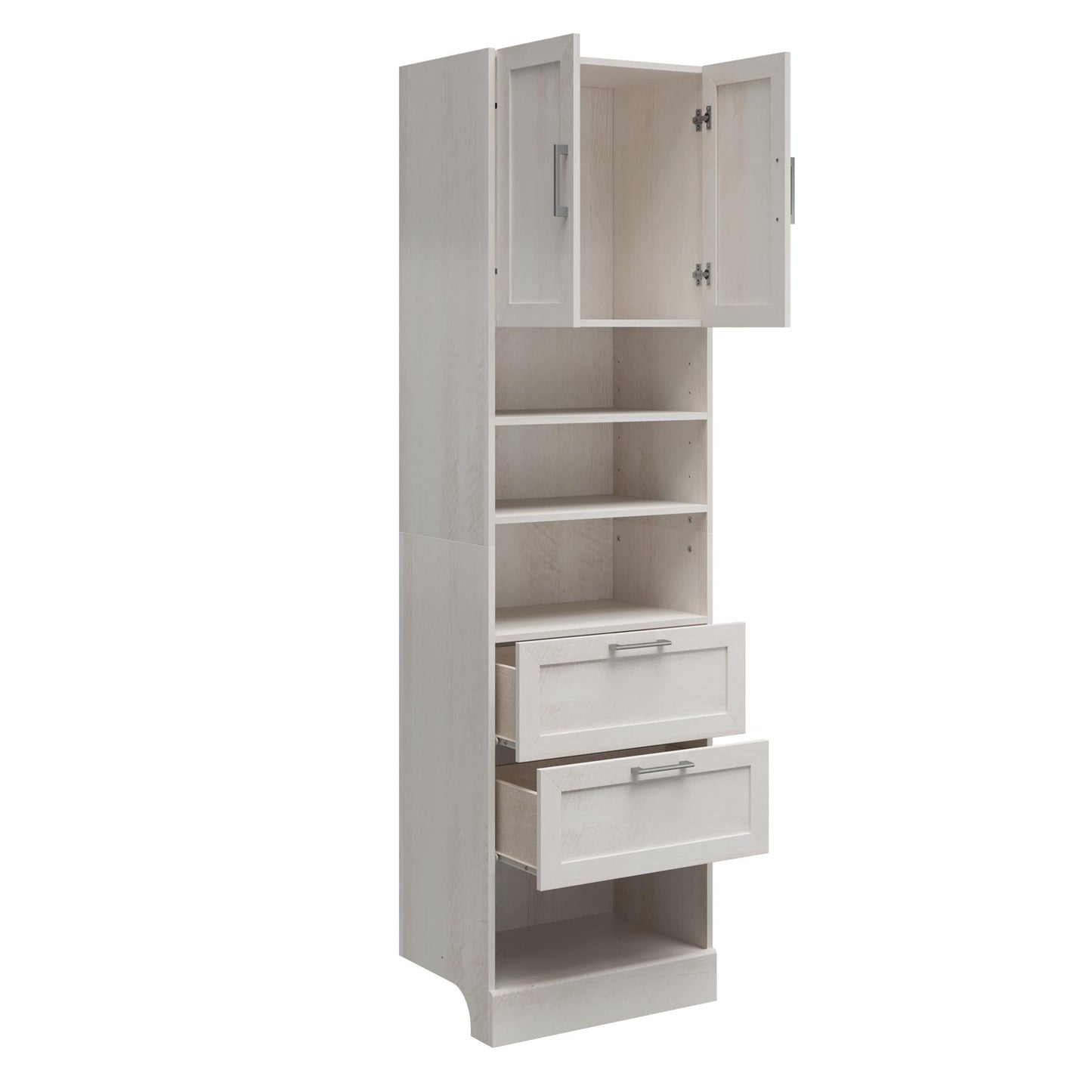 Elba 2 Door 2 Drawer Modular Closest Unit - Ivory Oak