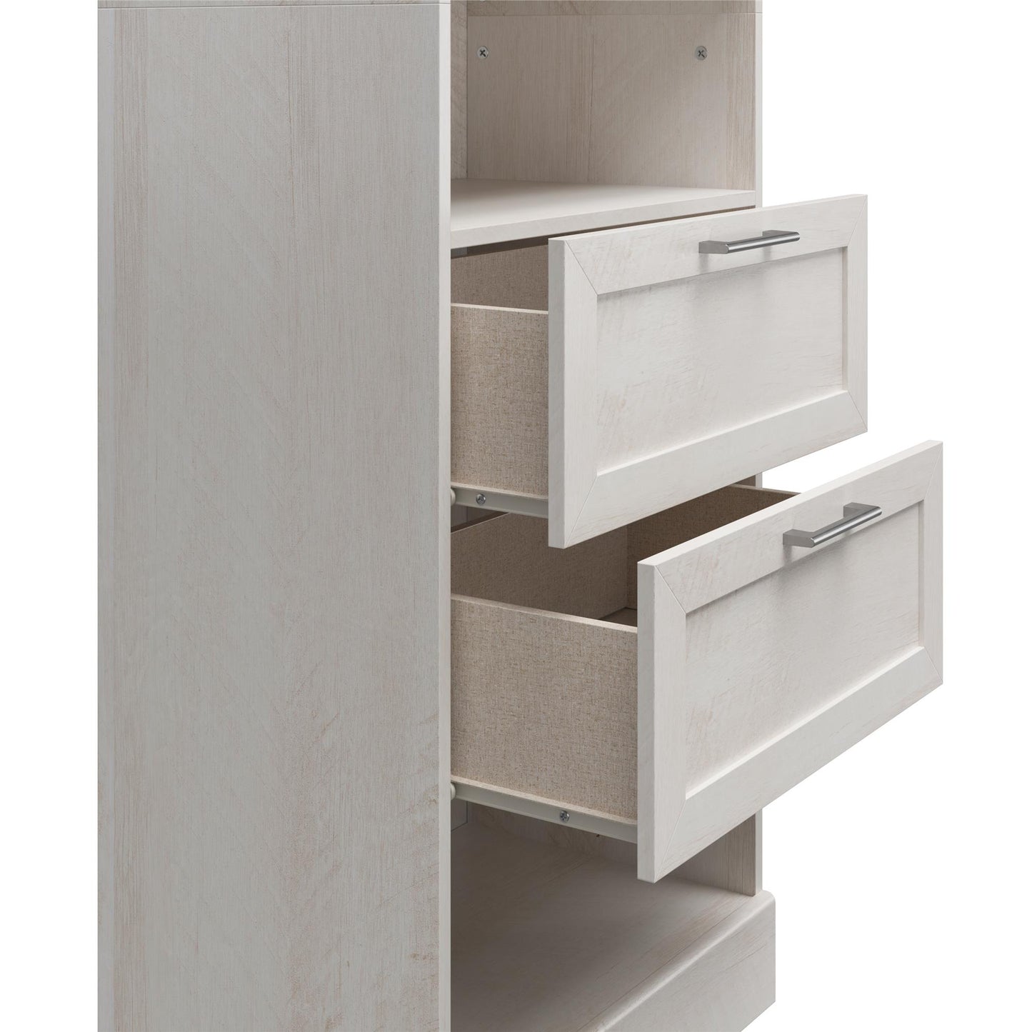 Elba 2 Door 2 Drawer Modular Closest Unit - Ivory Oak