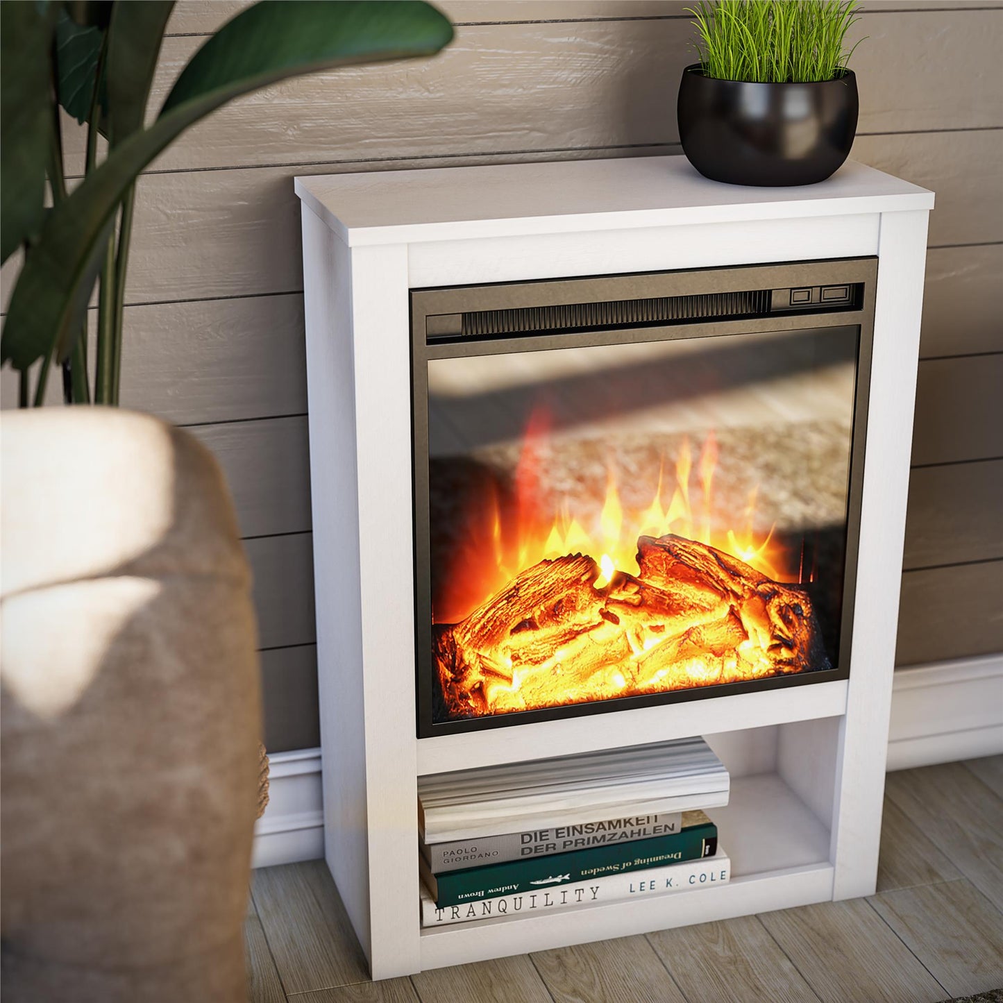 Clermont Fireplace Mantel - Ivory Oak