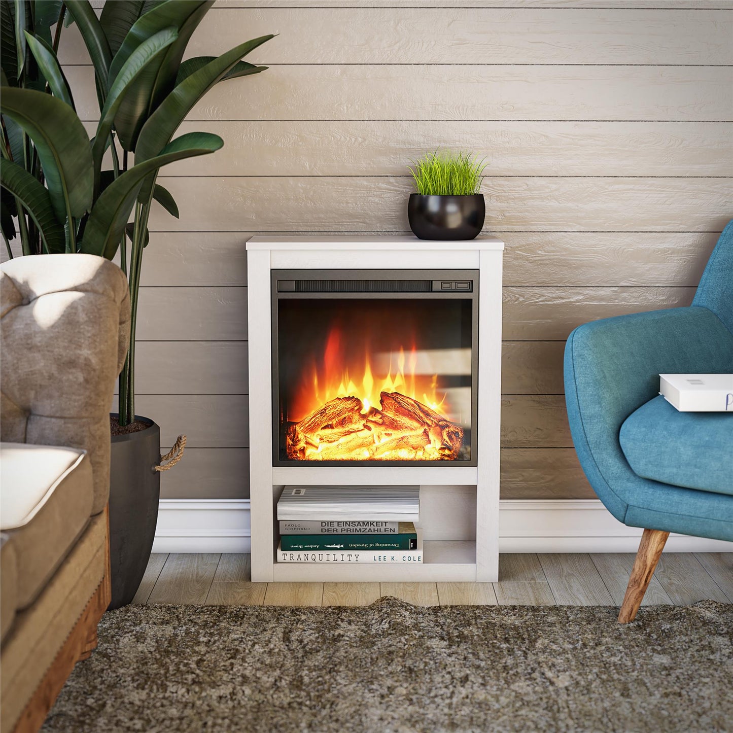 Clermont Fireplace Mantel - Ivory Oak