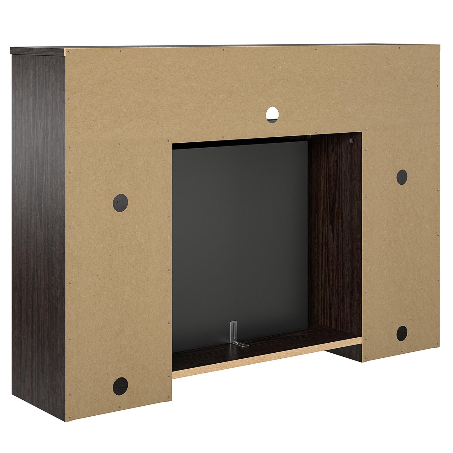 Alwick Mantel with Electric Fireplace - Espresso