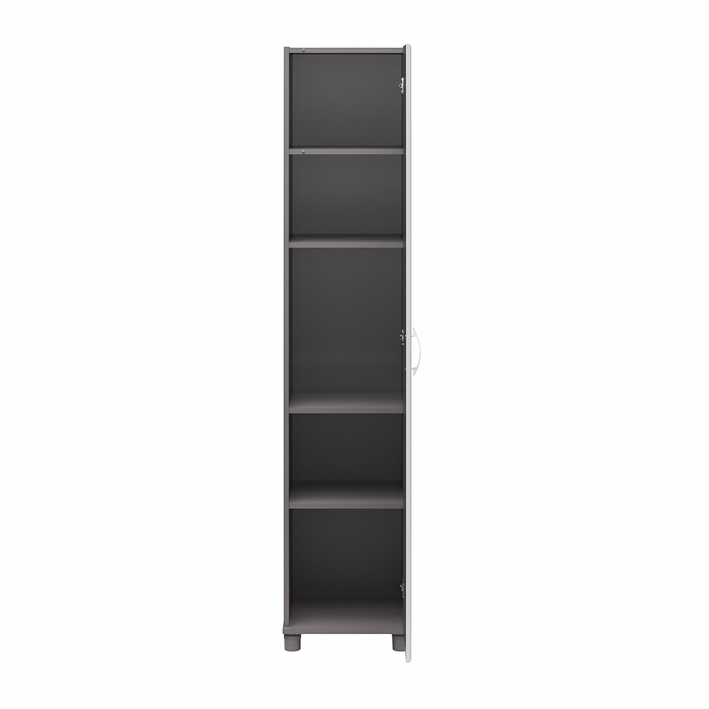 Kendall 16 Inch Multipurpose Storage Cabinet with 5 Shelves - Gray