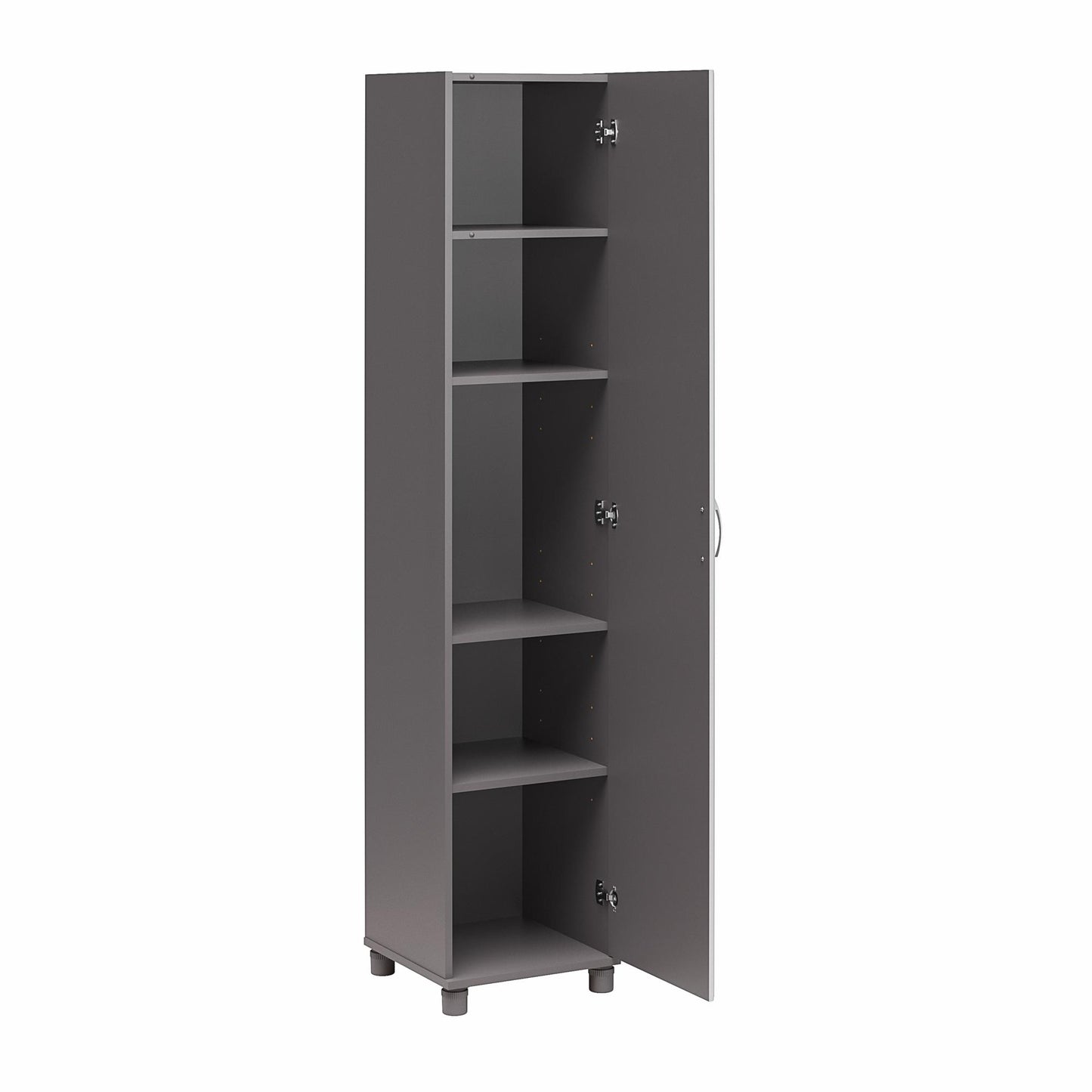 Kendall 16 Inch Multipurpose Storage Cabinet with 5 Shelves - Gray
