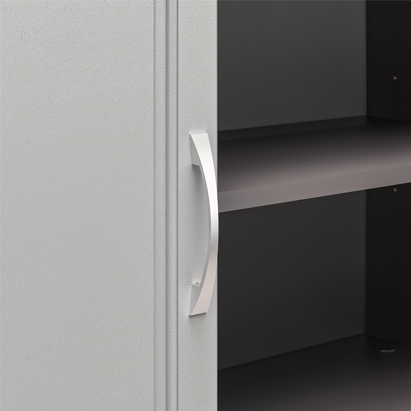 Kendall 16 Inch Multipurpose Storage Cabinet with 5 Shelves - Gray