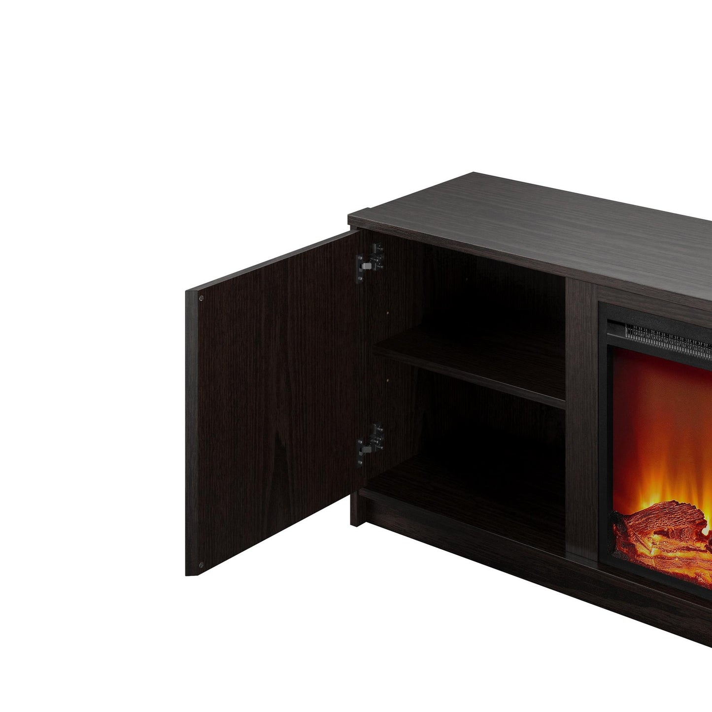 Bartow Electric Fireplace TV Stand - Espresso