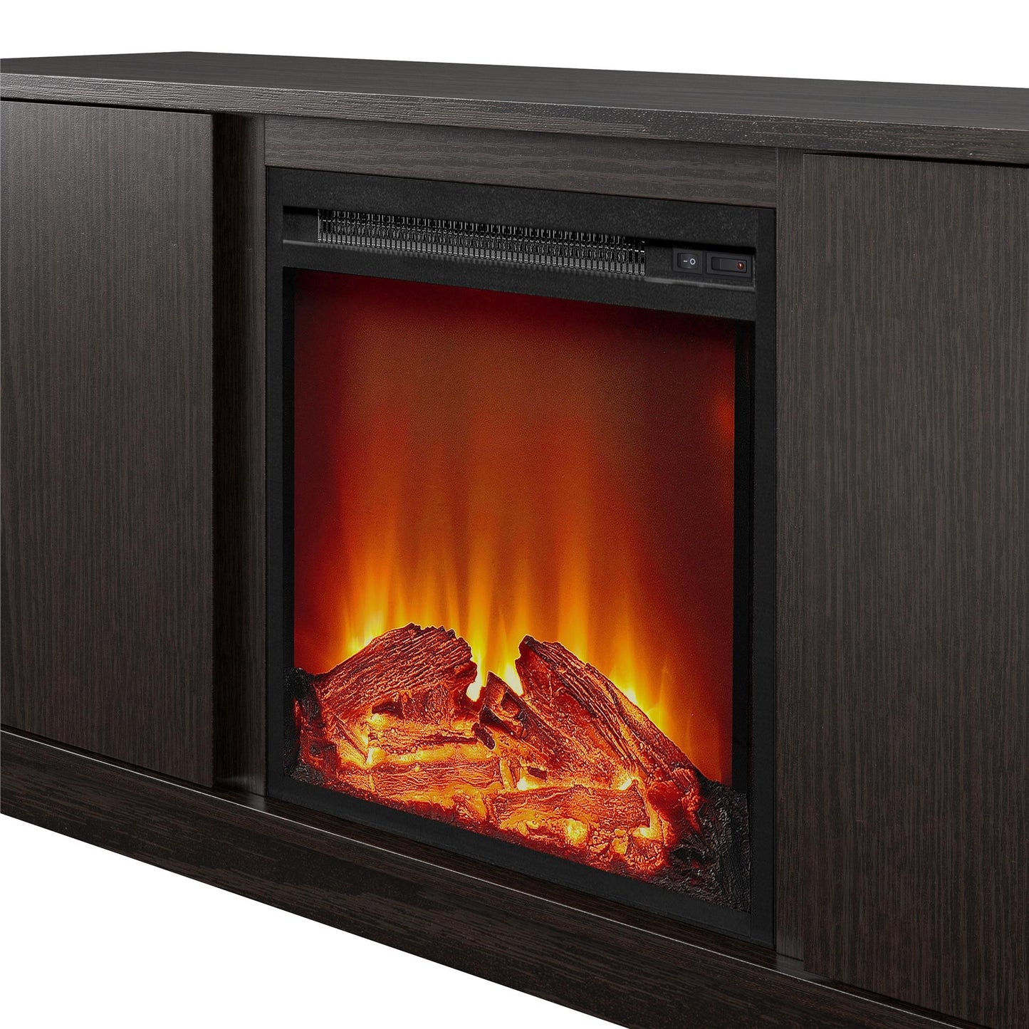 Bartow Electric Fireplace TV Stand - Espresso