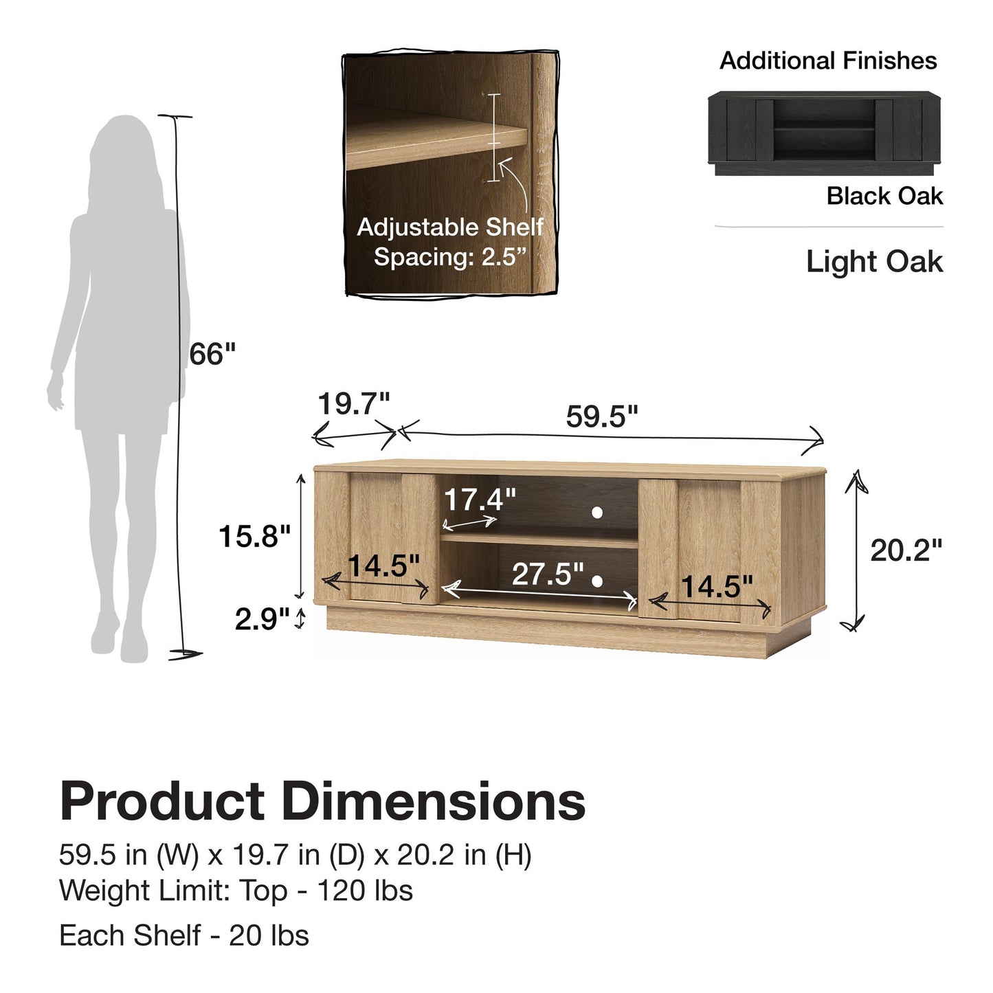 Greenwich TV Stand - Monterey Oak