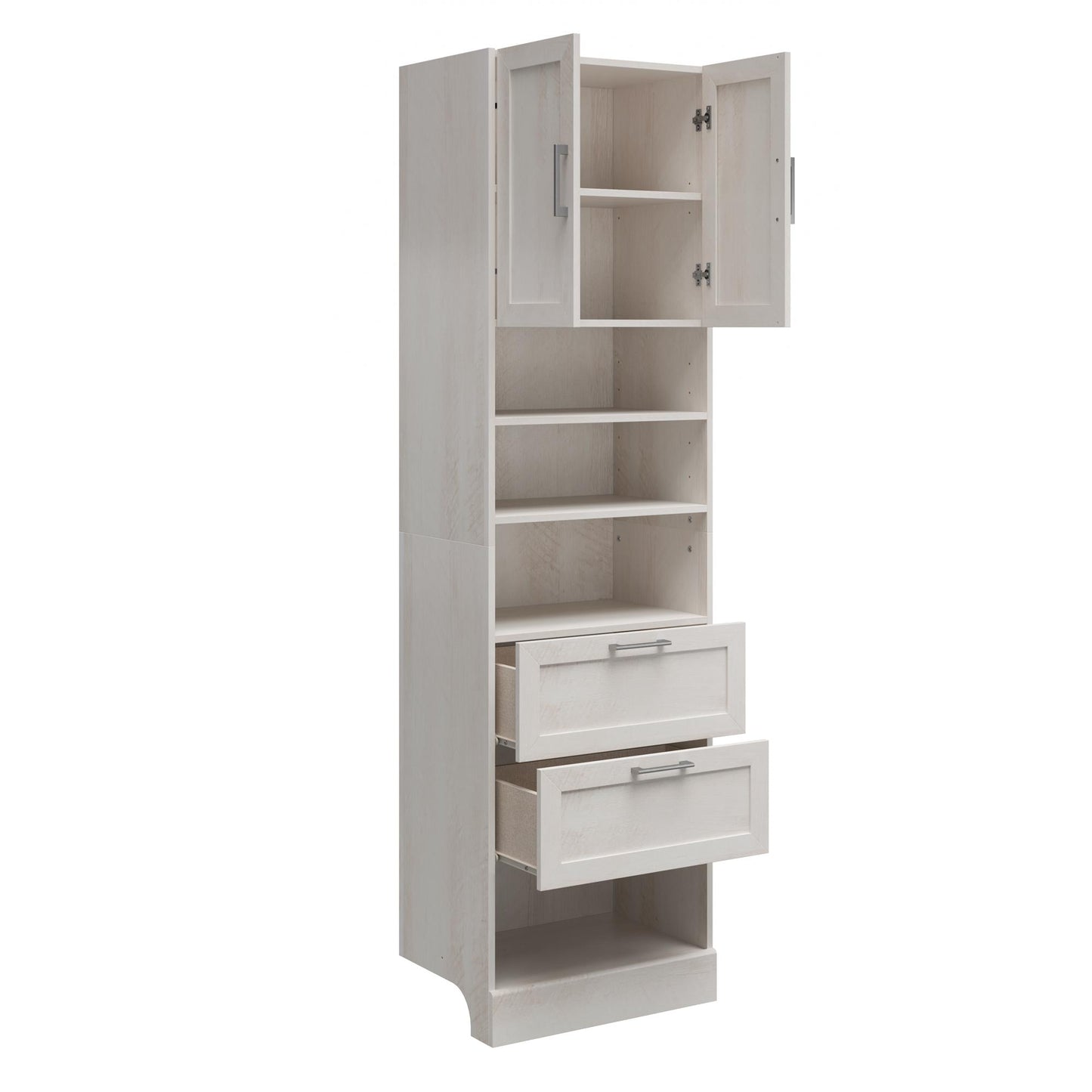 Elba 2 Door 2 Drawer Modular Closest Unit - Ivory Oak
