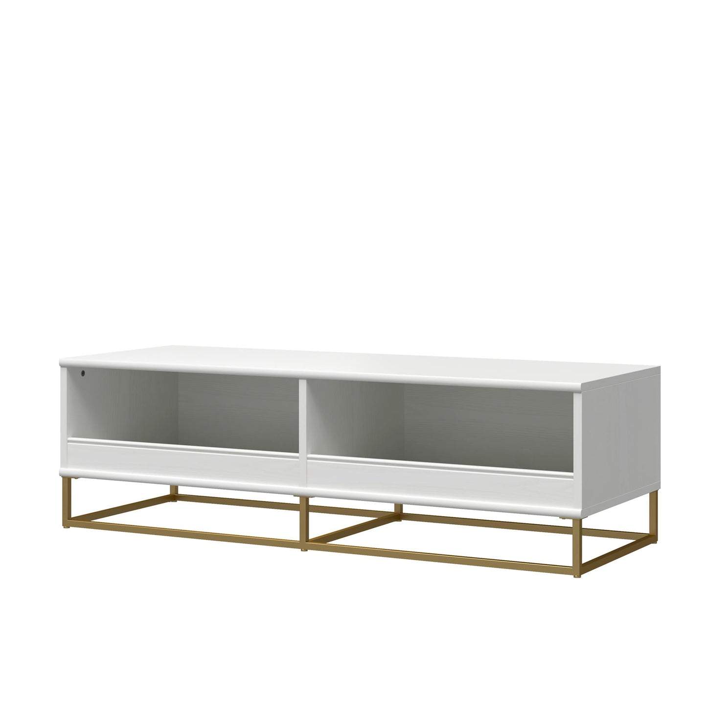 Charlie Kids TV Stand with Open Storage for TVs up to 60in - White
