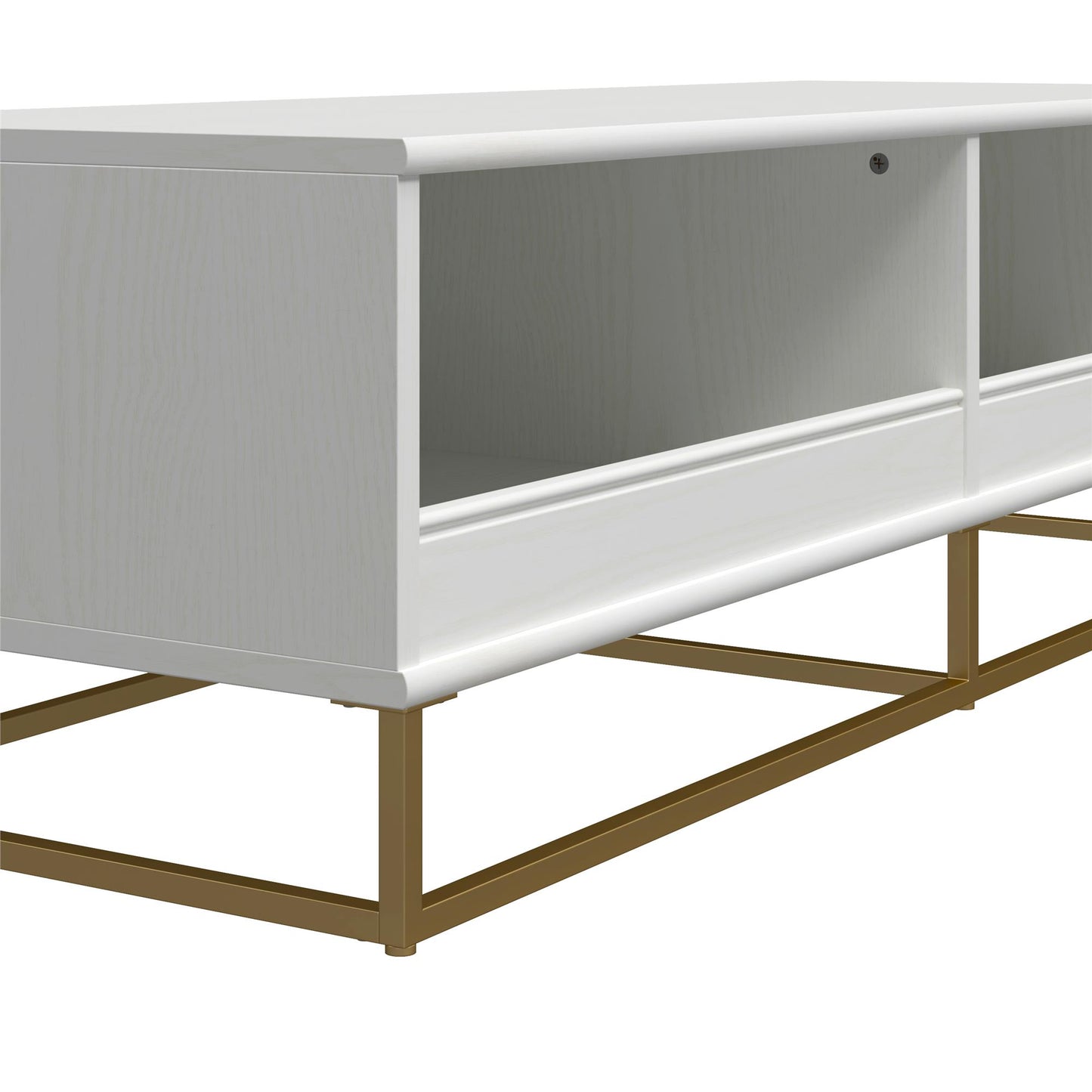 Charlie Kids TV Stand with Open Storage for TVs up to 60in - White
