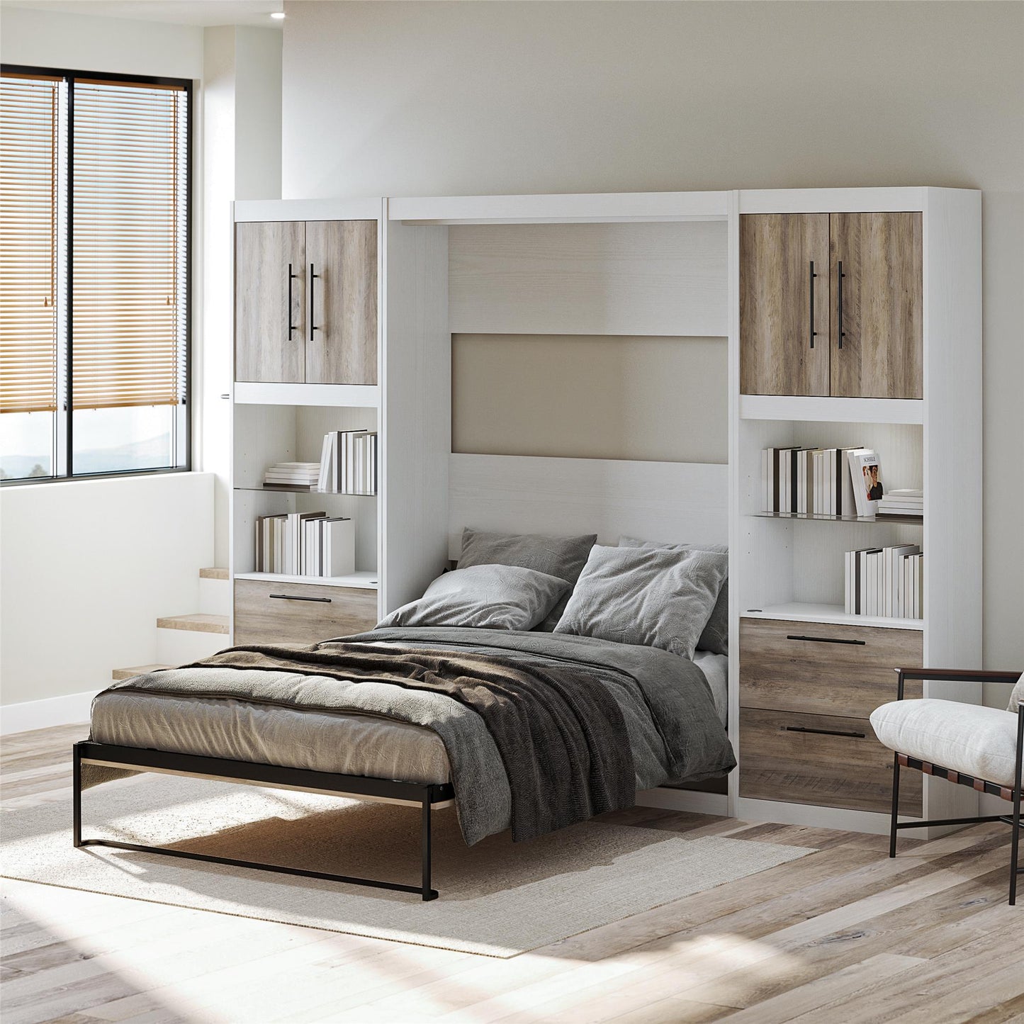 Single Side Cabinet Glass Shelf LED Lighting - Ironwood