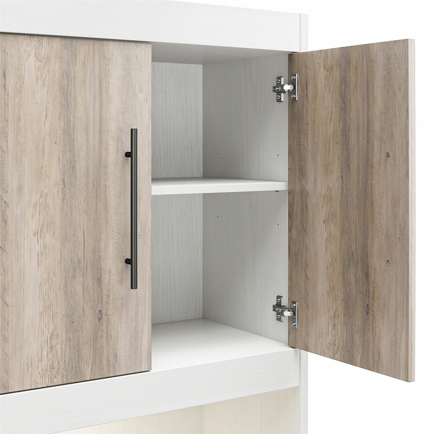 Single Side Cabinet Glass Shelf LED Lighting - Ironwood