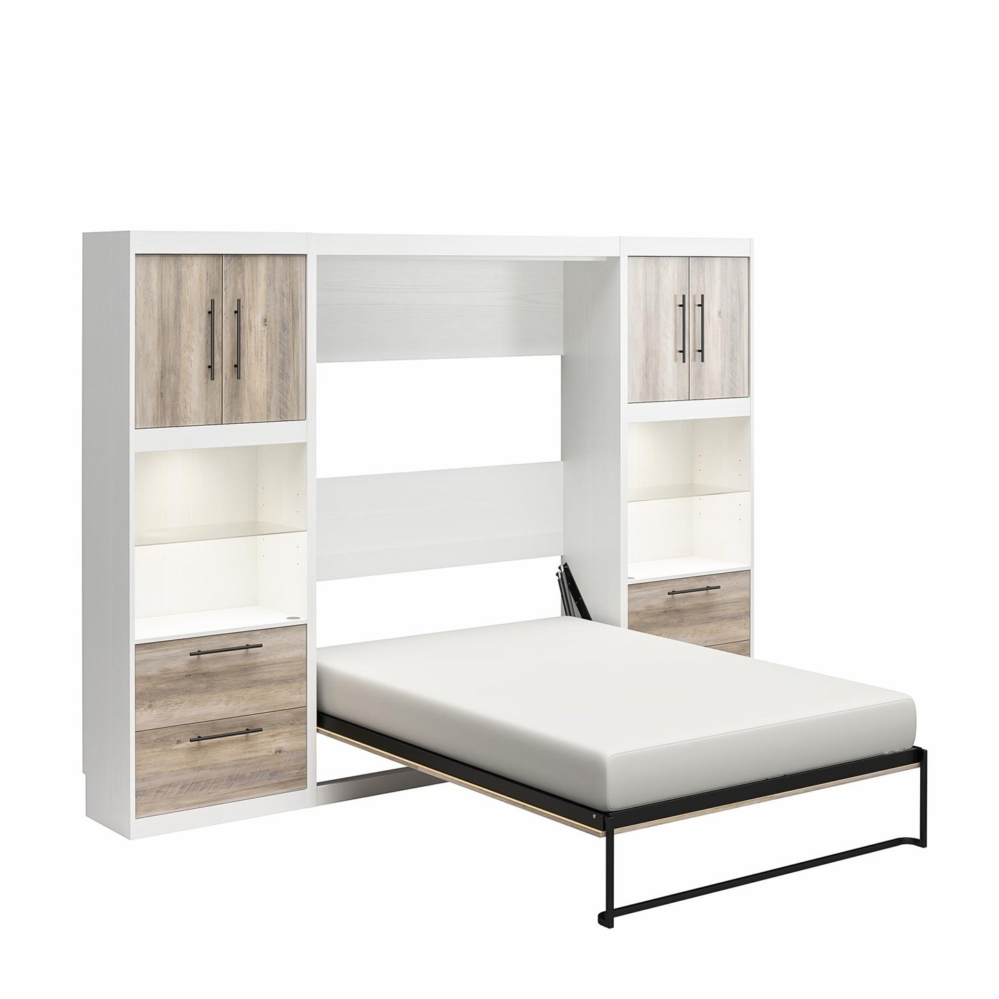 Single Side Cabinet Glass Shelf LED Lighting - Ironwood
