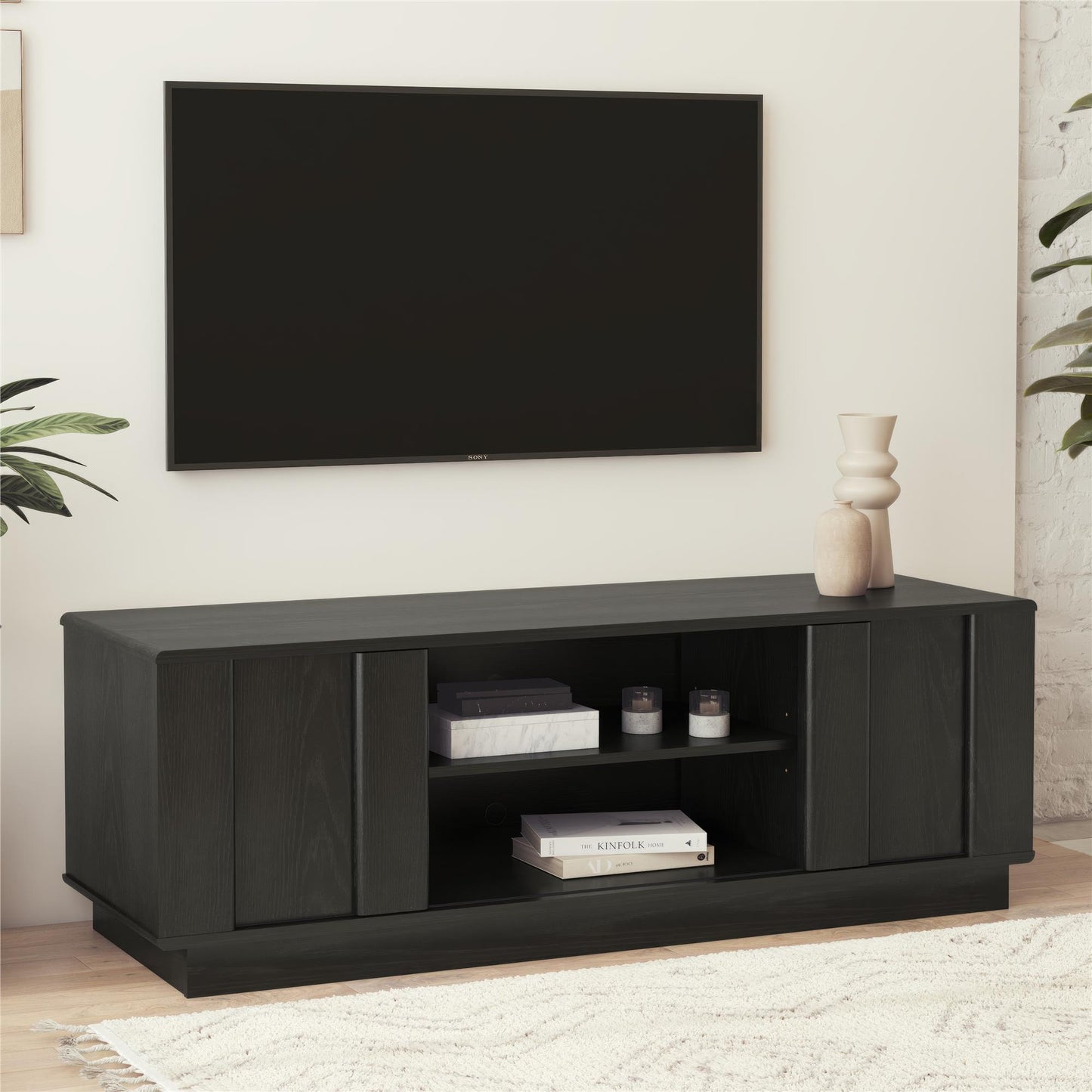 Greenwich TV Stand - Black Oak
