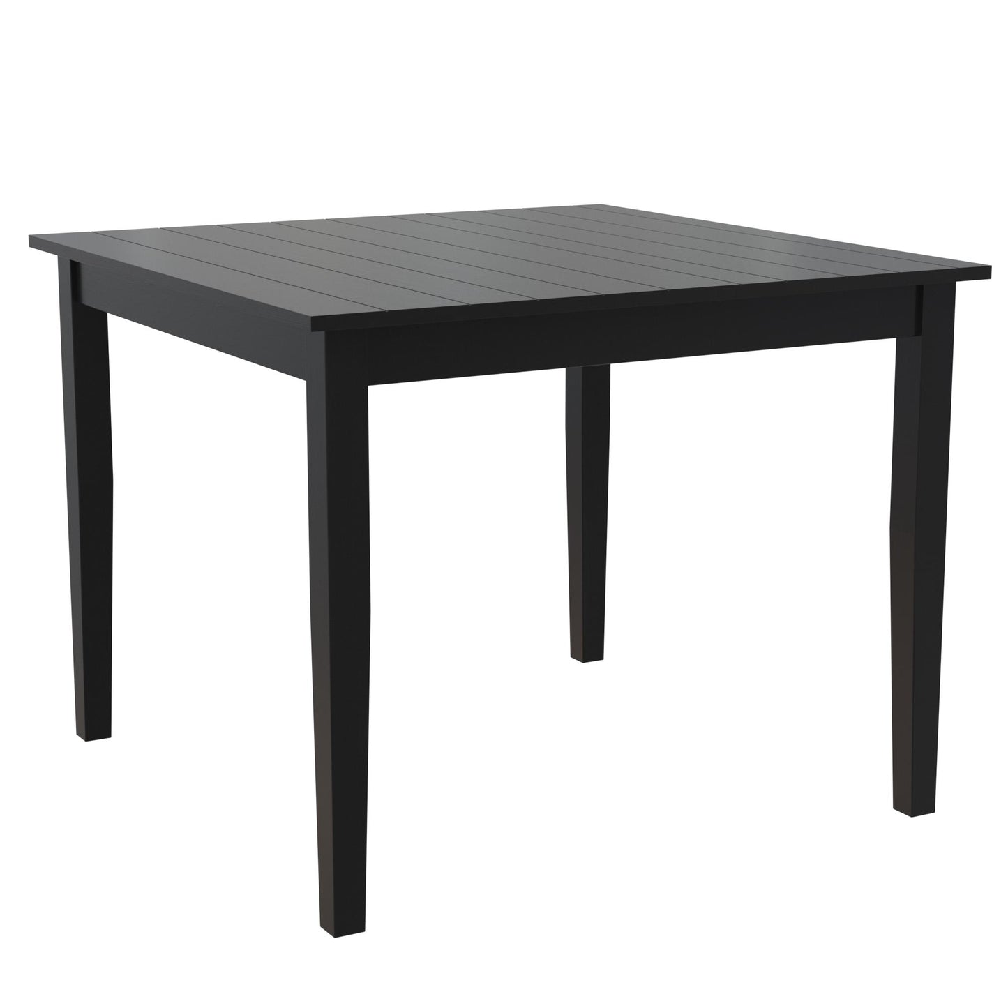 Redmond 5 Piece Traditional Dining Set with Table and 4 Chairs - Black / Beige