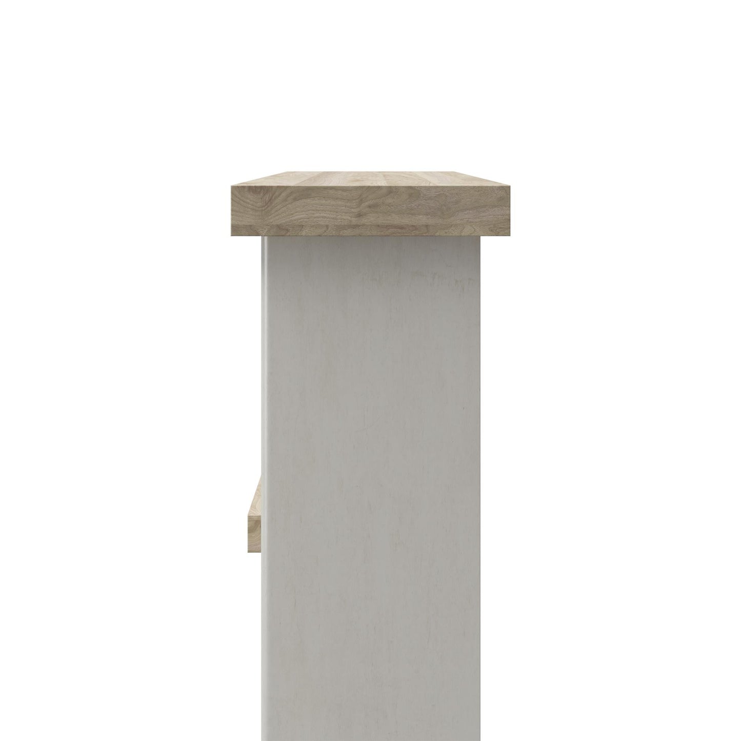 Winston Fireplace Mantel with Built-in Bookshelves - Plaster