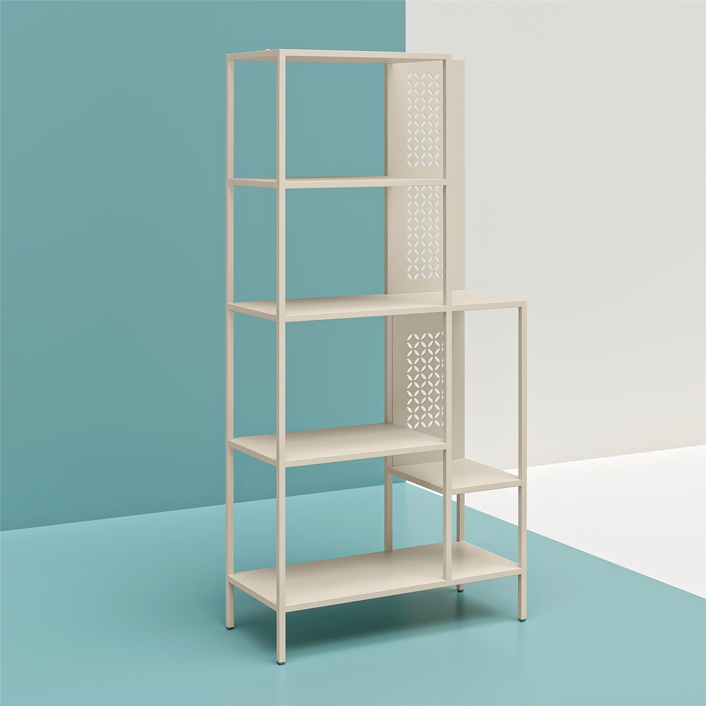 Annie Retro Bookcase - Parchment