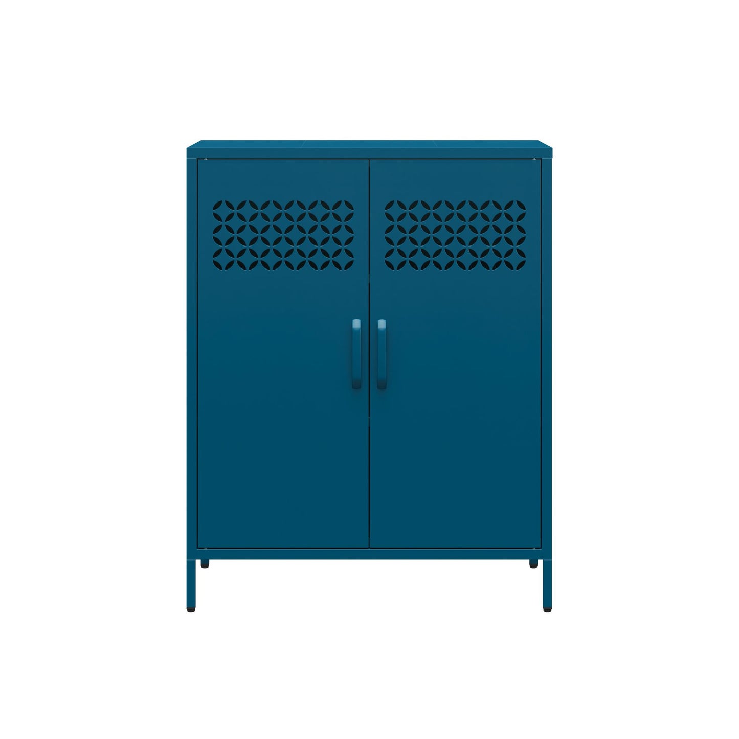 Annie Retro Short 2 Door Cabinet - Moroccan Blue
