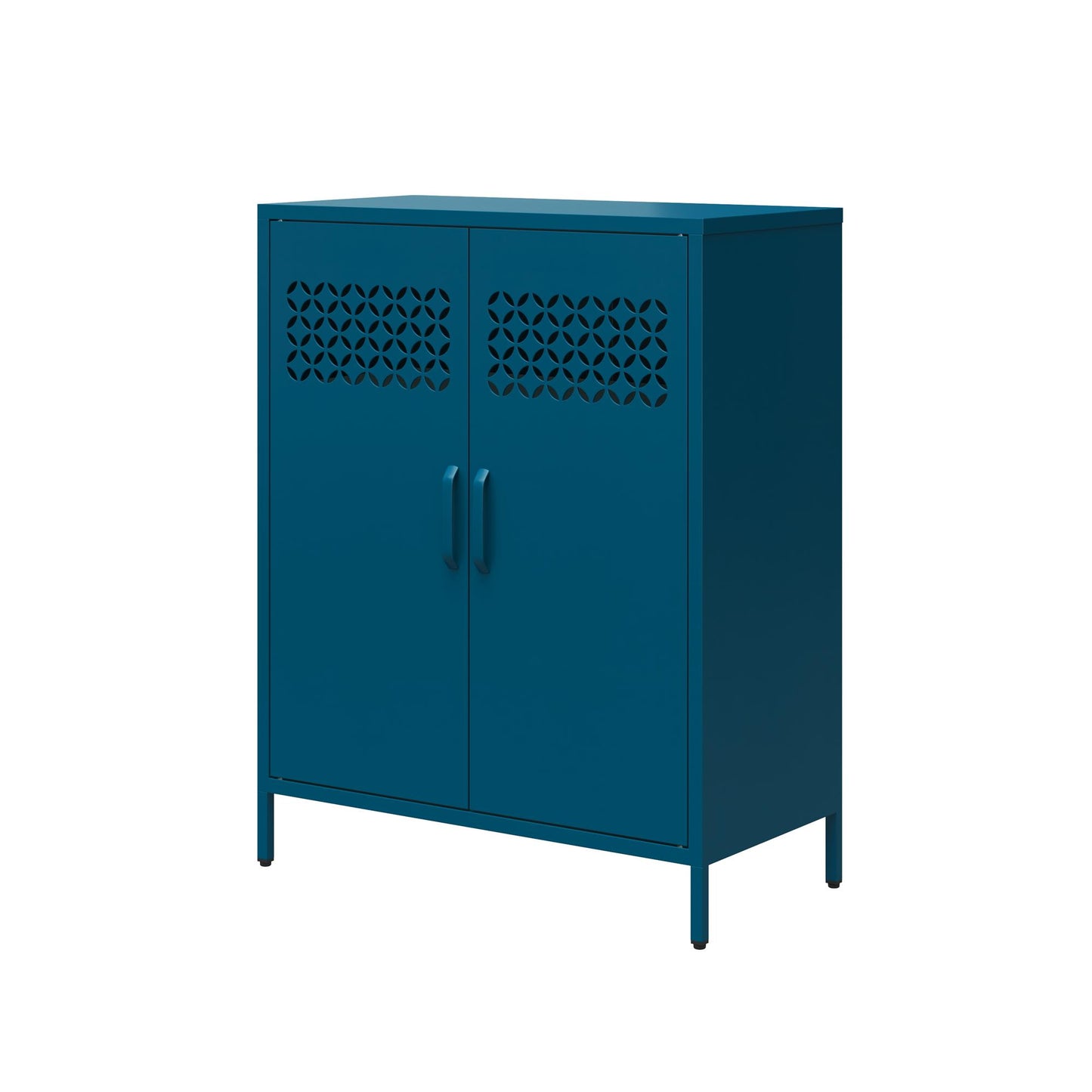 Annie Retro Short 2 Door Cabinet - Moroccan Blue