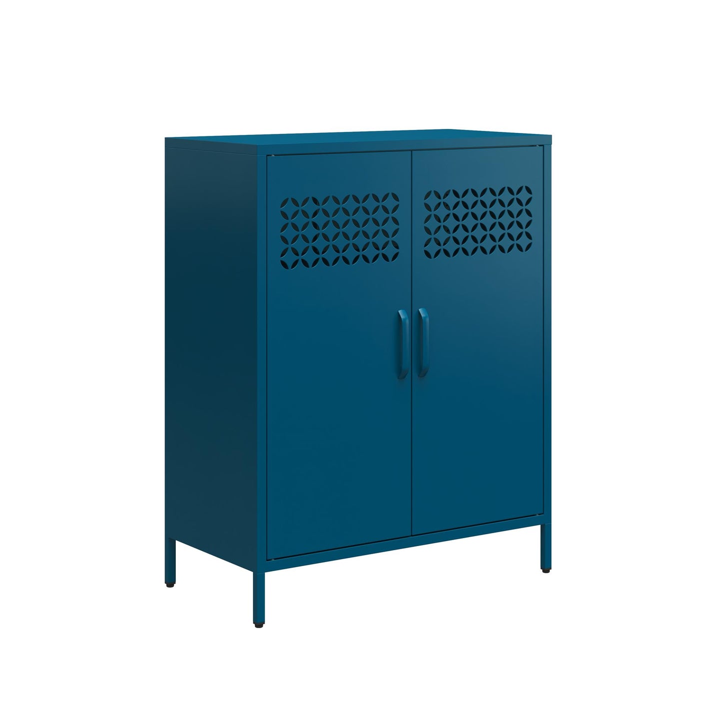 Annie Retro Short 2 Door Cabinet - Moroccan Blue
