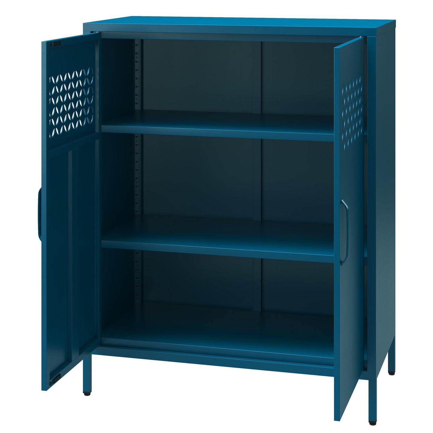 Annie Retro Short 2 Door Cabinet - Moroccan Blue