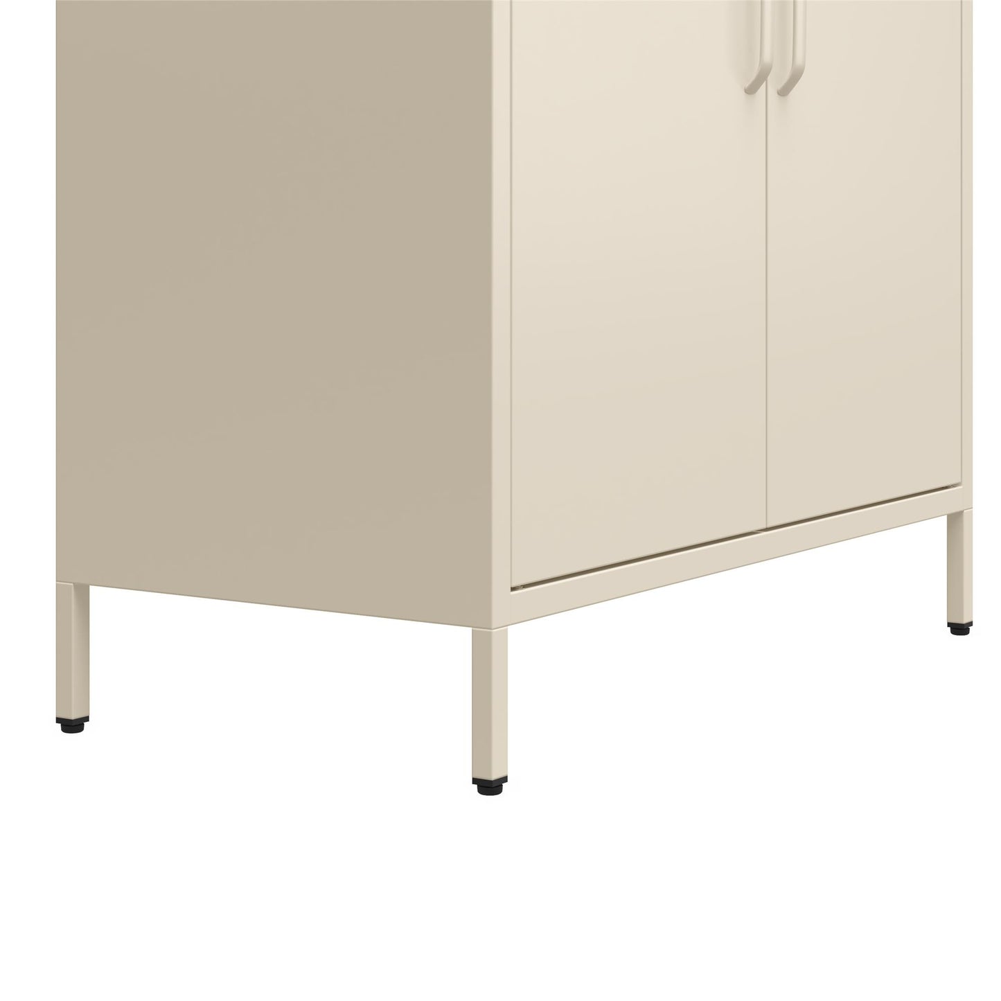 Annie Retro Short 2 Door Cabinet - Parchment