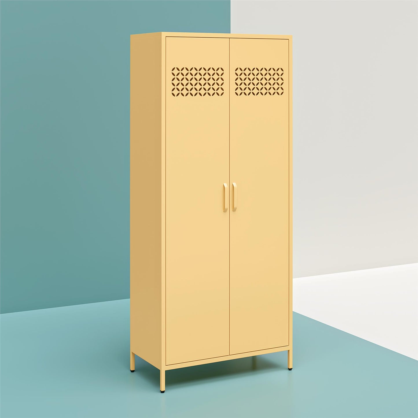 Annie Retro Tall 2 Door Cabinet - N/A