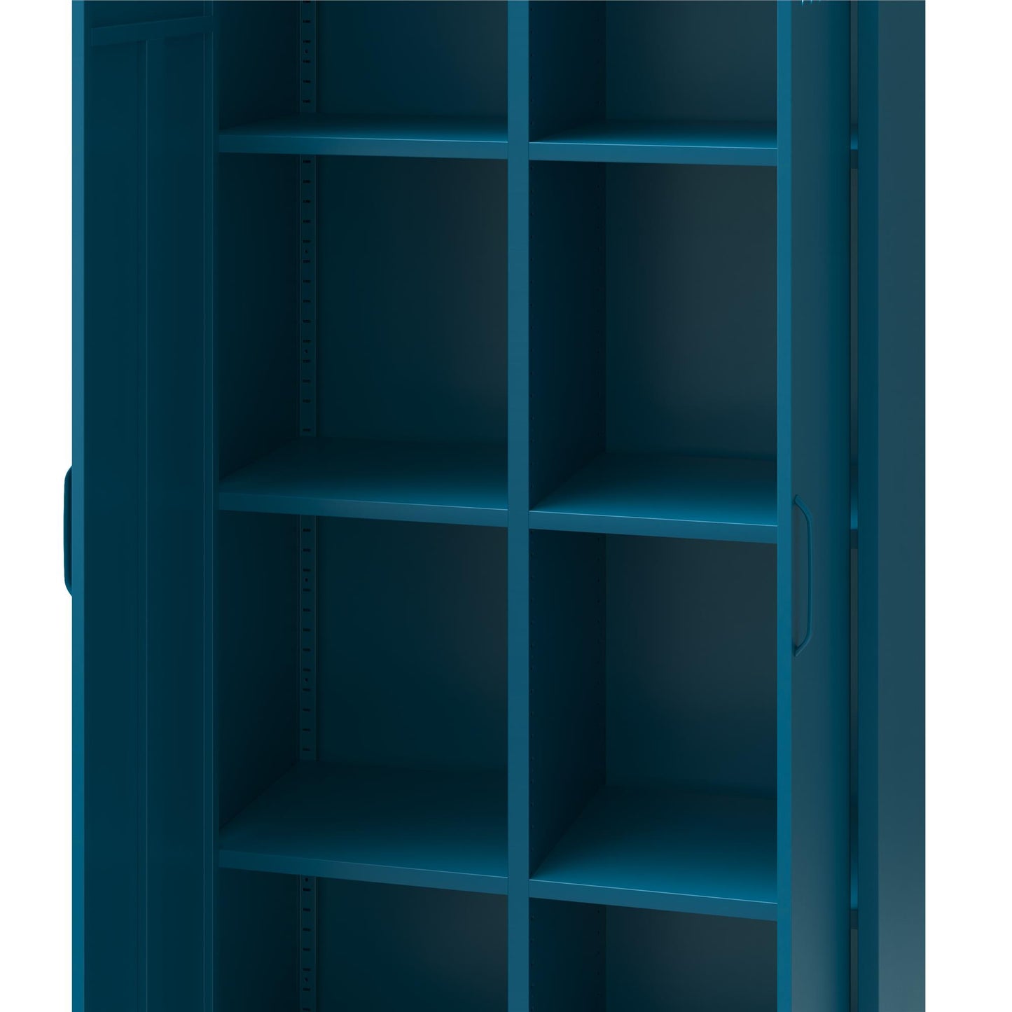 Annie Retro Tall 2 Door Cabinet - Moroccan Blue