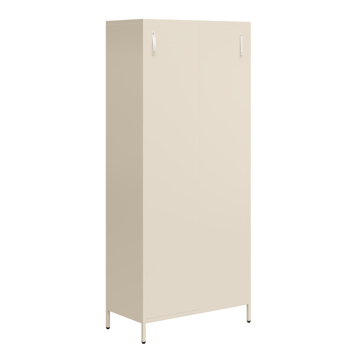 Annie Retro Tall 2 Door Cabinet - Parchment