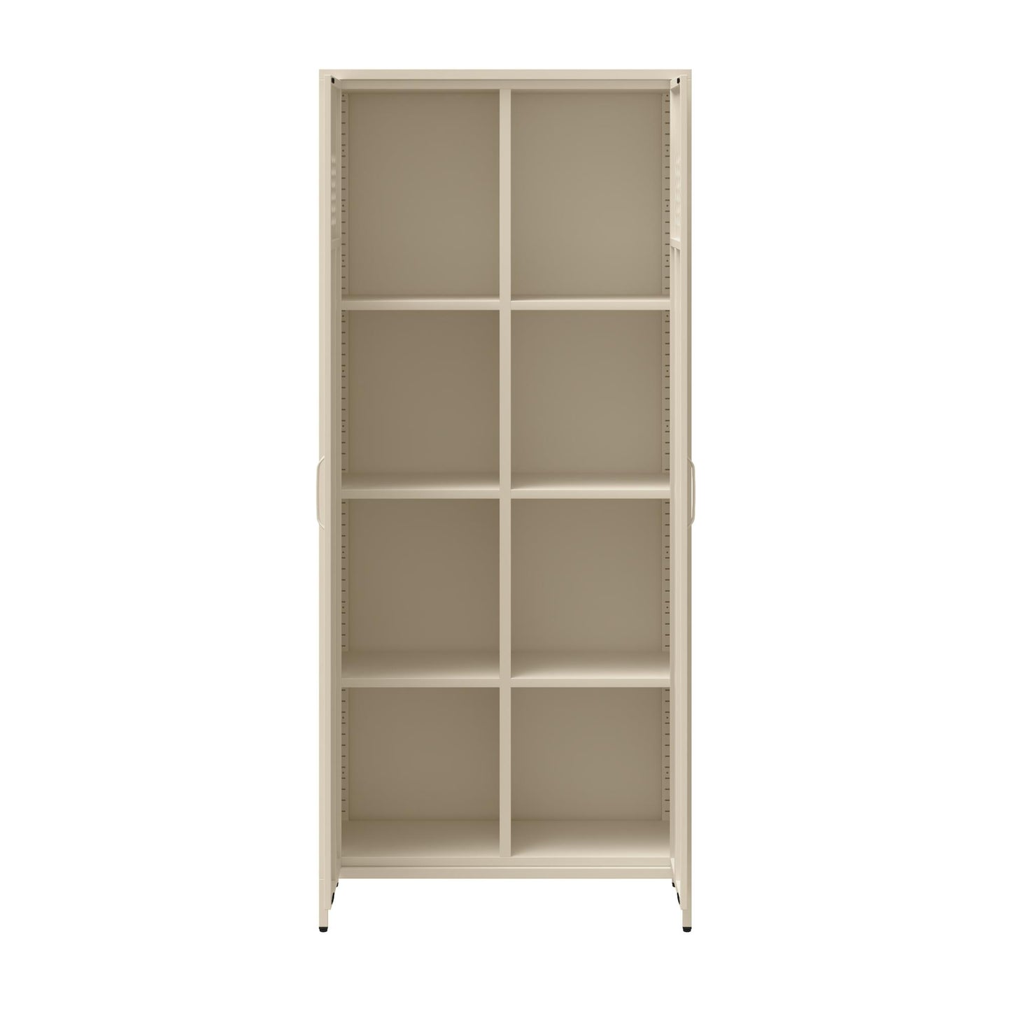 Annie Retro Tall 2 Door Cabinet - Parchment
