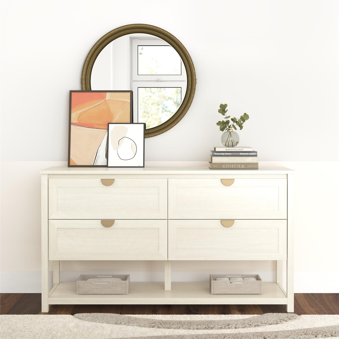 Primrose Wide Dresser - Ivory Oak