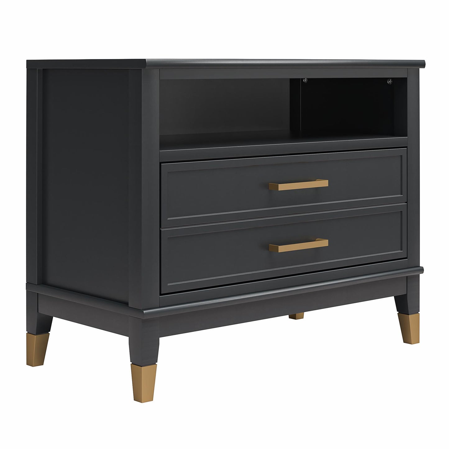 Westerleigh Wide Nightstand - Black