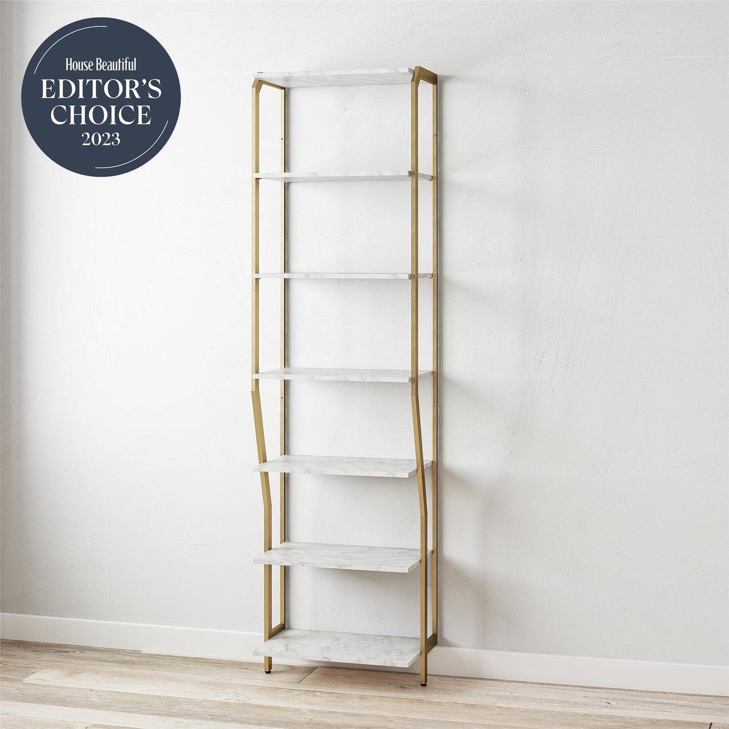 Gwyneth Closet - Shelves - White marble