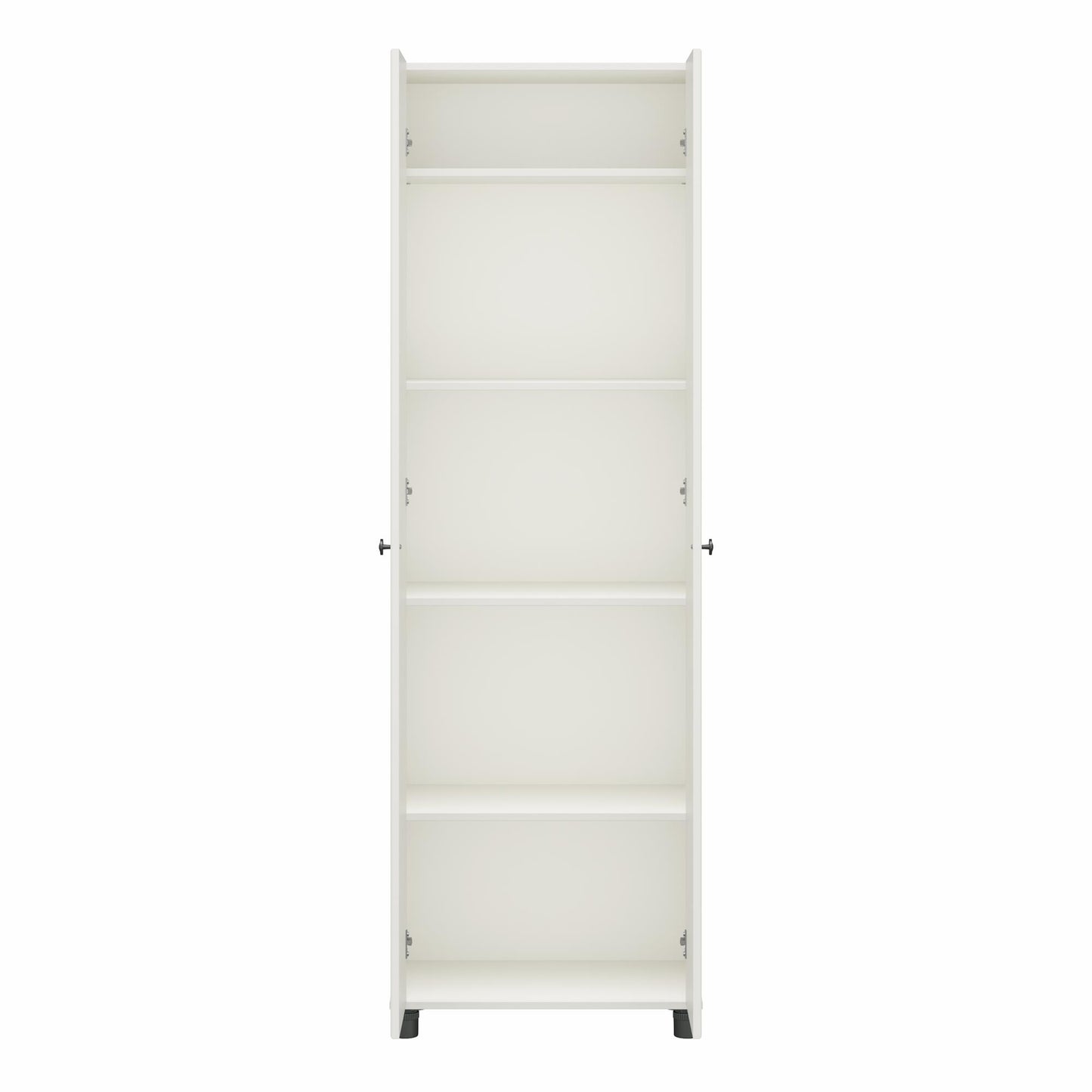 Kendall Fluted 24 In Wide 2 Door Storage Cabinet - White